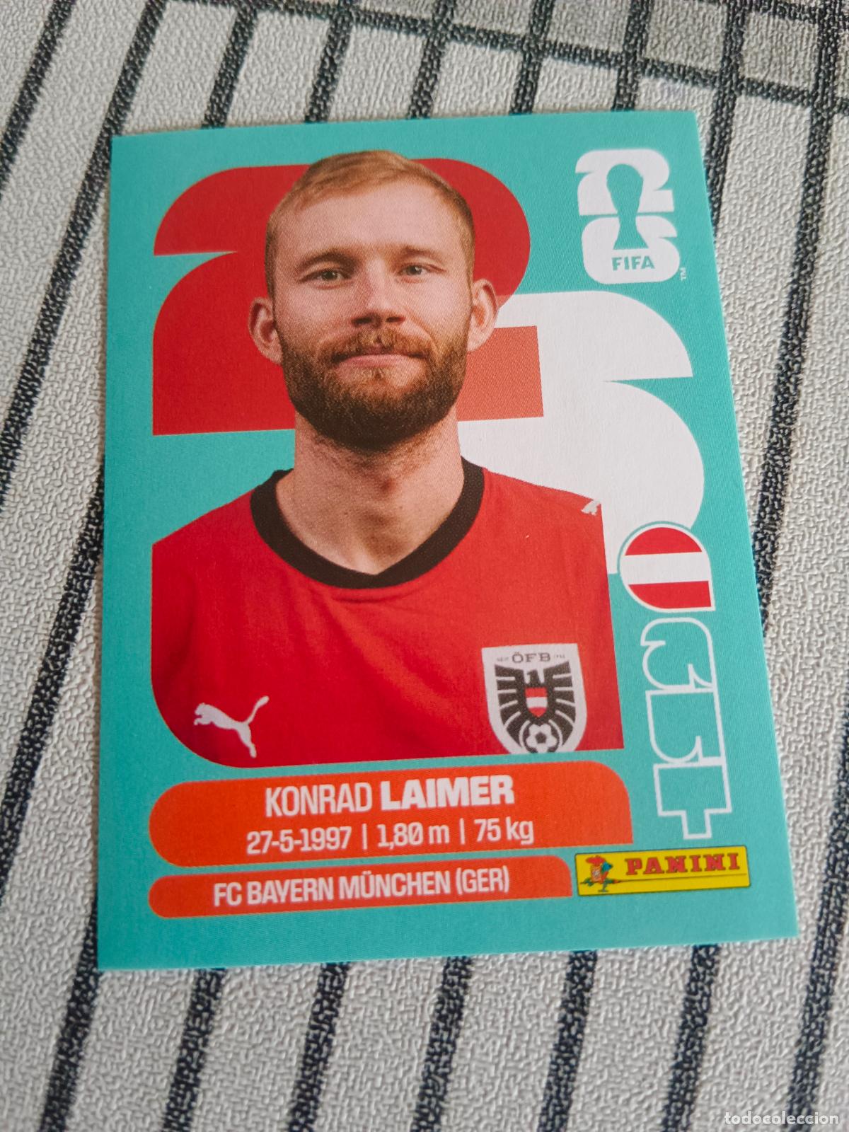 Cromos de F&uacute;tbol: MUNDIAL 2026 ESTADOS UNIDOS USA MEXICO MEJICO CANADA AUT 12 AUT12 KONRAD LAIMER AUSTRALIA FIFA