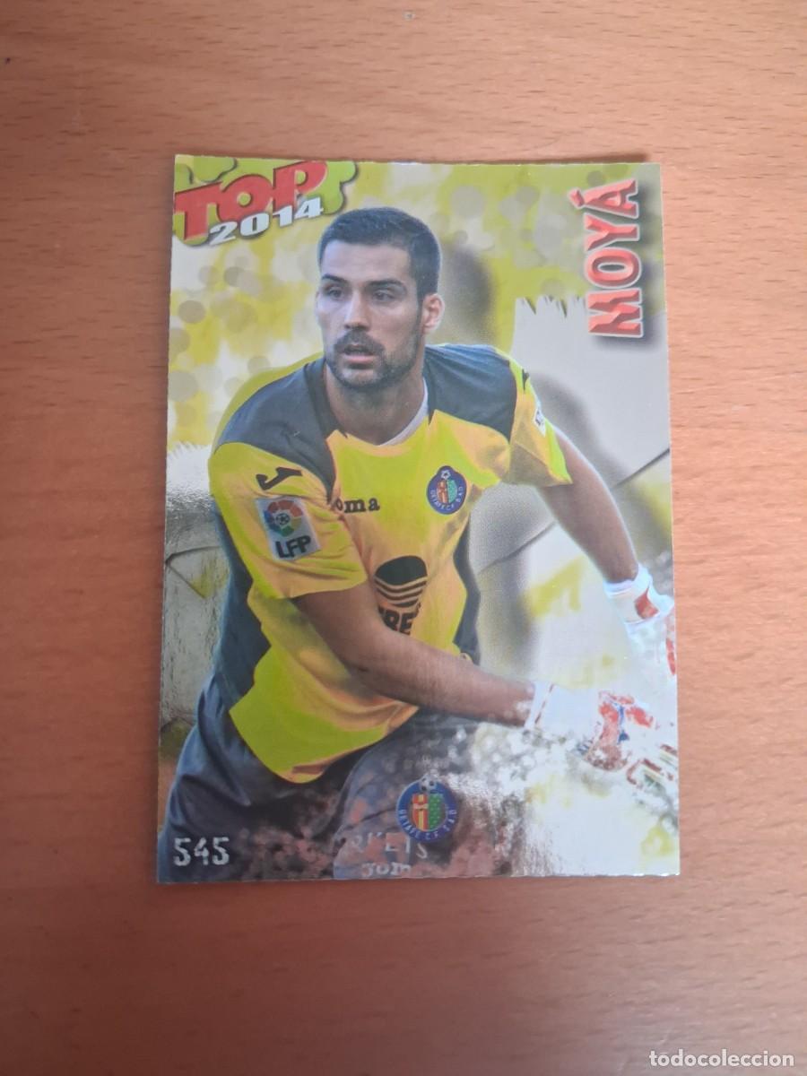 Cromos de F&uacute;tbol: Mundicromo Official Quiz Game Collection 2013 2014 Getafe CF 545 Moya Dorado Liso