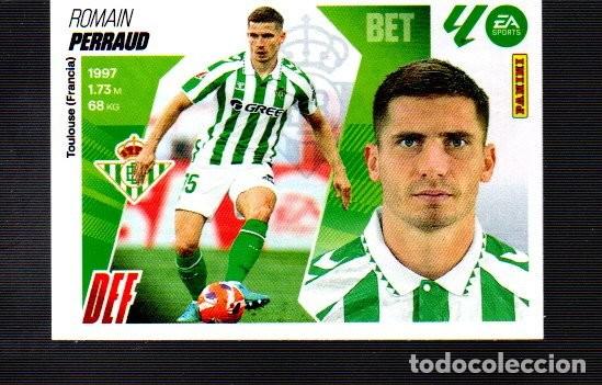 Football Stickers: CROMO DE CASA ESTE Y PANINI LIGA 2025 / 26 DEL REAL BETIS N&ordm; 9 PERRAUD