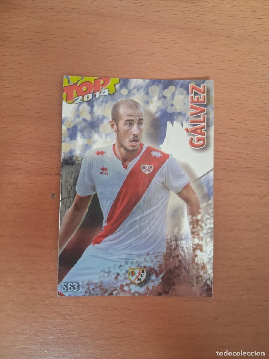 Football Stickers: Mundicromo Official Quiz Game Collection 2013 2014 TOP 2014 Rayo Vallecano 563 Galvez Azul Liso