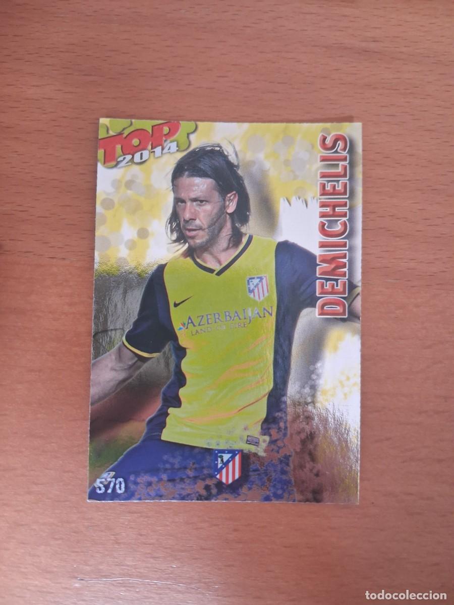 Cromos de F&uacute;tbol: Mundicromo Official Quiz Game Collection 2013 2014 TOP 2014 Atletico 570 Demichelis Dorado Liso
