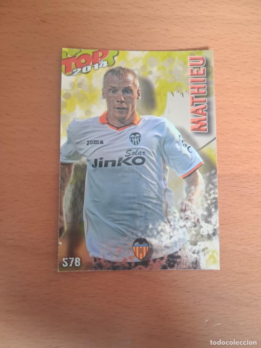 Cromos de F&uacute;tbol: Mundicromo Official Quiz Game Collection 2013 2014 TOP 2014 Valencia CF 578 Mathieu Dorado Liso