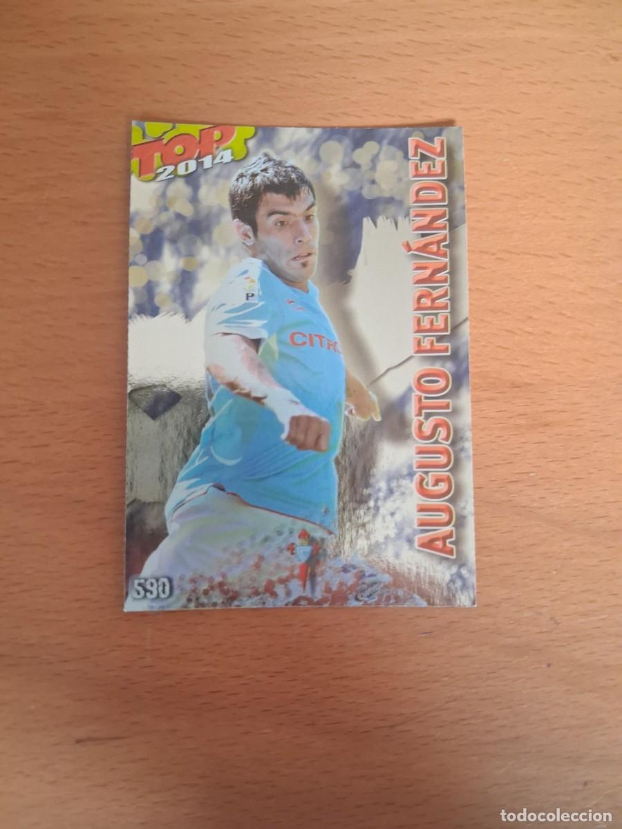 Cromos de F&uacute;tbol: Mundicromo Official Quiz Game Collection 2013 2014 TOP 2014 RC Celta 590 Augusto Fernandez Azul Liso