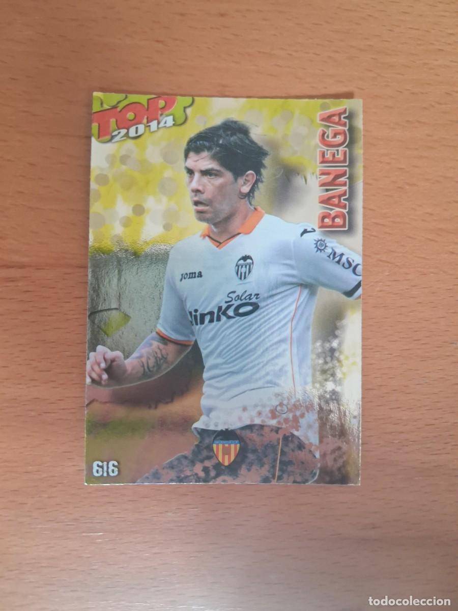 Cromos de F&uacute;tbol: Mundicromo Official Quiz Game Collection 2013 2014 TOP 2014 Valencia CF 616 Banega Dorado Liso