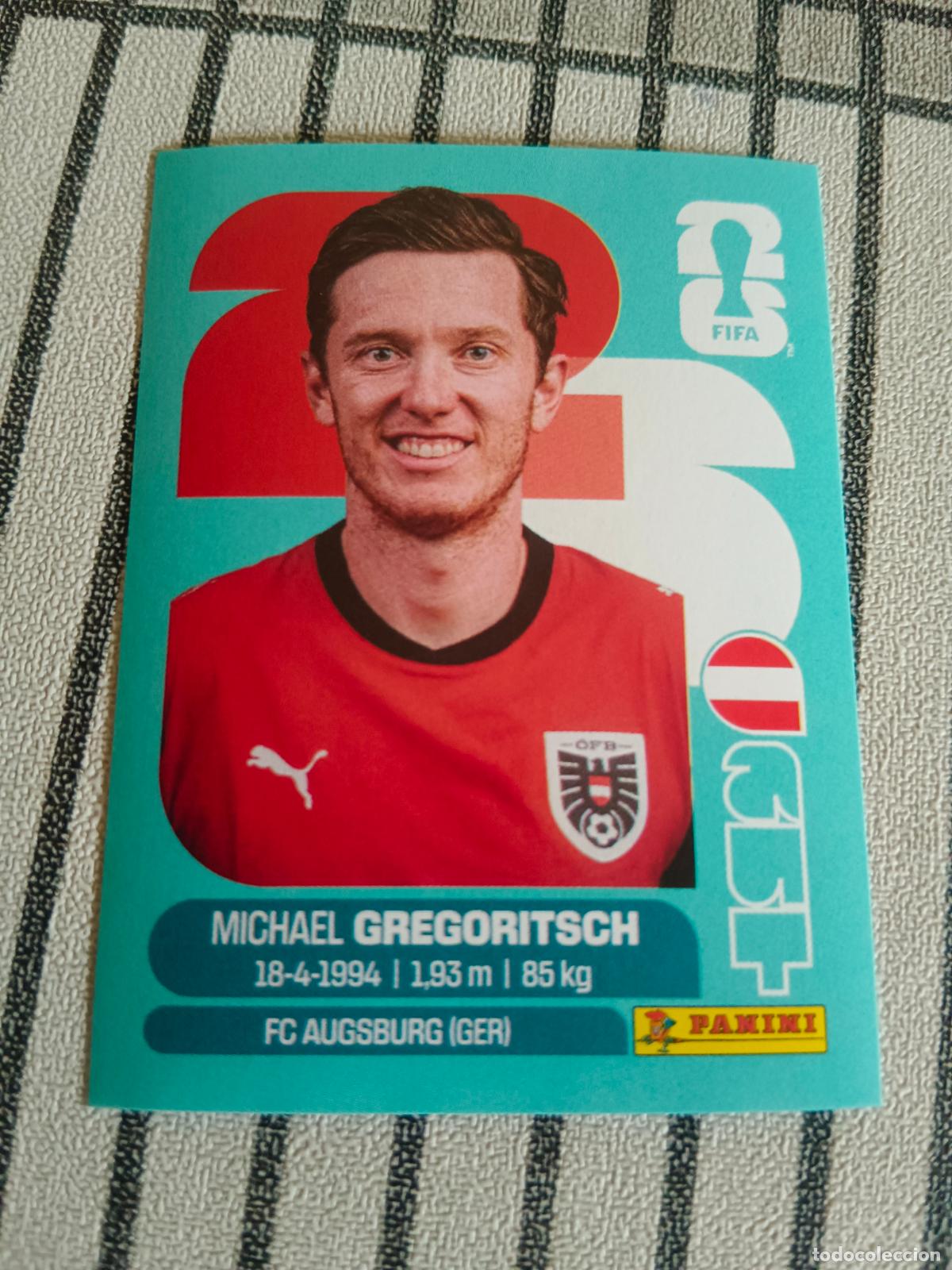 Cromos de F&uacute;tbol: MUNDIAL 2026 ESTADOS UNIDOS USA MEXICO MEJICO CANADA AUT 19 AUT19 MICHAEL GREGORITSCH AUSTRALIA FIFA