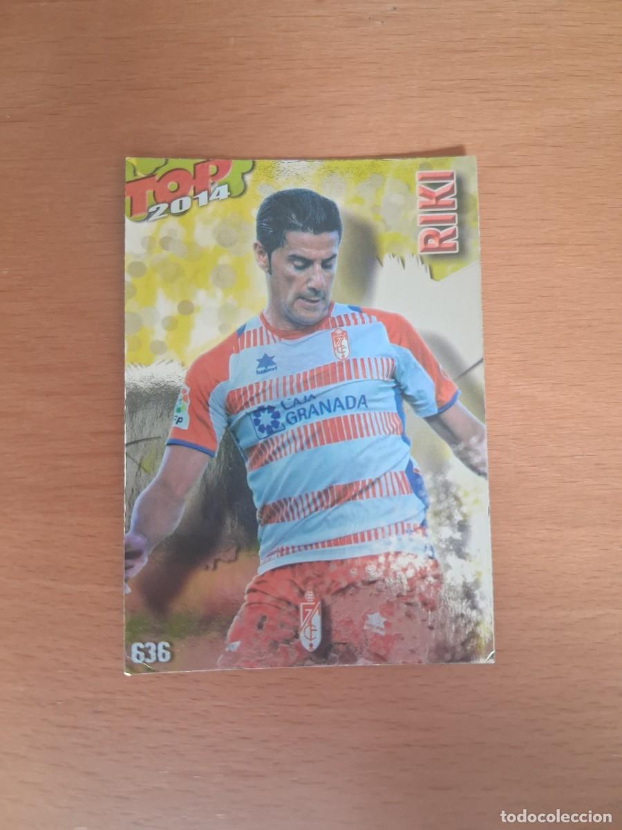Cromos de Futebol: Mundicromo Official Quiz Game Collection 2013 2014 TOP 2014 Granada CF 636 Riki Dorado Liso