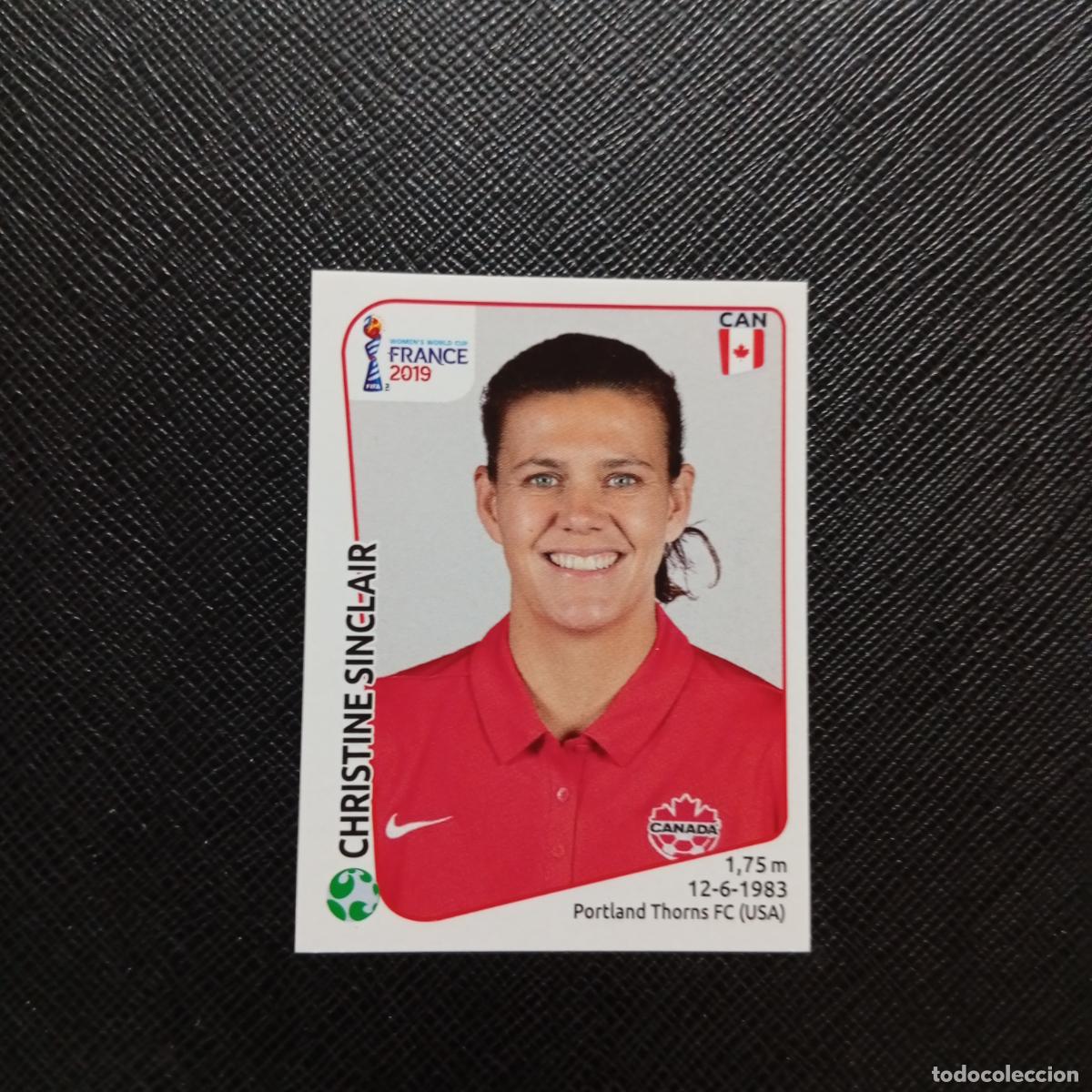 Cromos de f&uacute;tbol: 344 CHRISTINE SINCLAIR CANADA PANINI FEMENINO WOMEN&acute;S MUNDIAL 2019 FRANCIA 19 - SIN PEGAR - A74 PG60