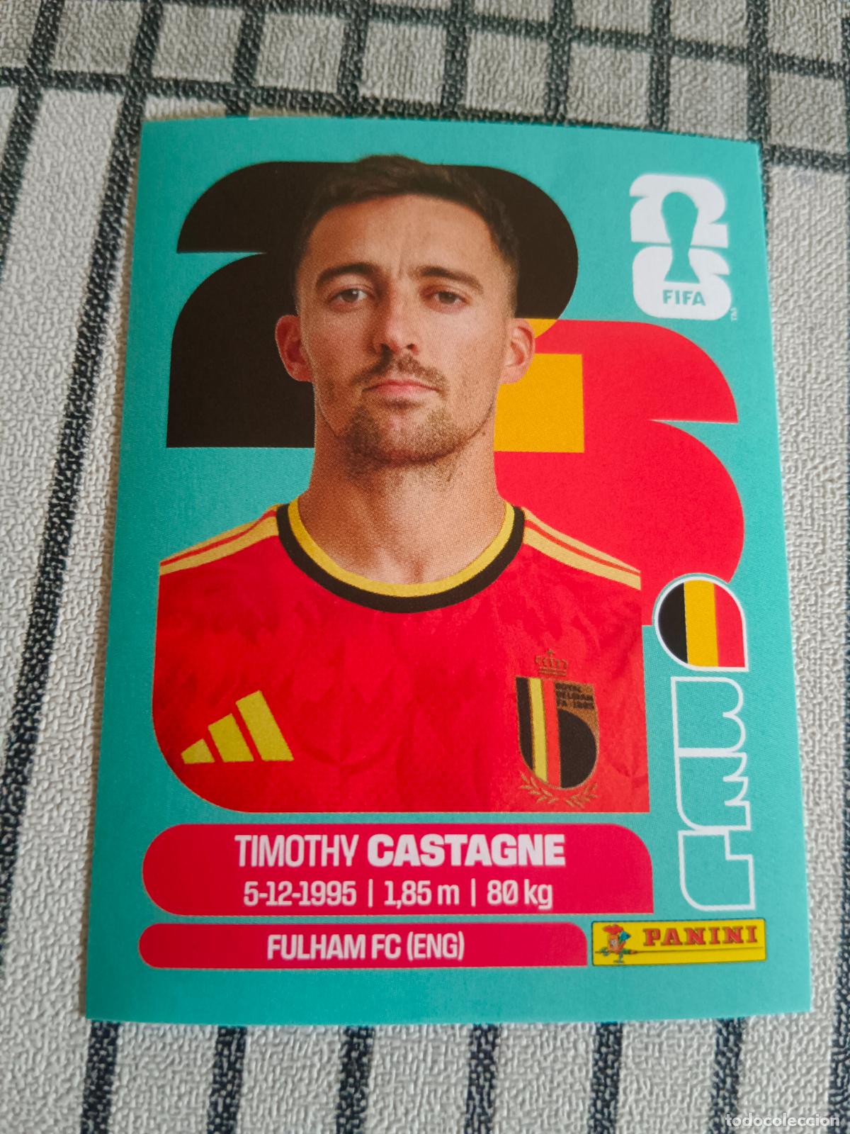 Cromos de F&uacute;tbol: MUNDIAL 2026 ESTADOS UNIDOS USA MEXICO MEJICO CANADA BEL 4 BEL4 TIMOTHY CASTAGNE BELGICA FIFA