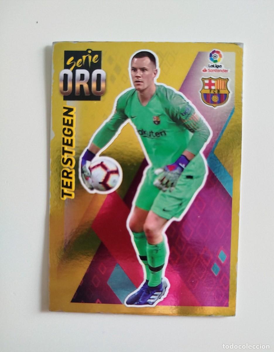 Cromos de F&uacute;tbol: Ter Stegen 14 SERIE ORO SIN PEGAR NUNCA PEGADO FC Barcelona Liga Ediciones Este 19 20 / 2019 2020