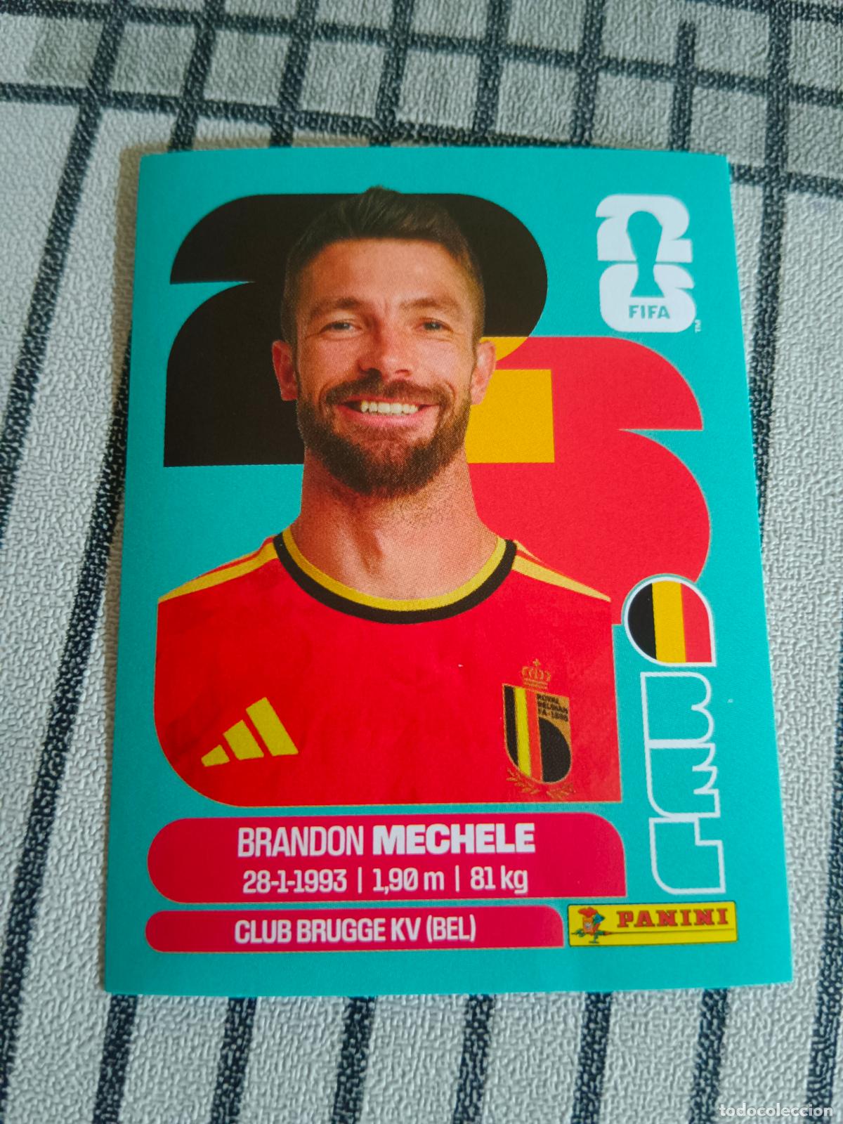 Cromos de F&uacute;tbol: MUNDIAL 2026 ESTADOS UNIDOS USA MEXICO MEJICO CANADA BEL 6 BEL6 BRANDON MECHELE BELGICA FIFA