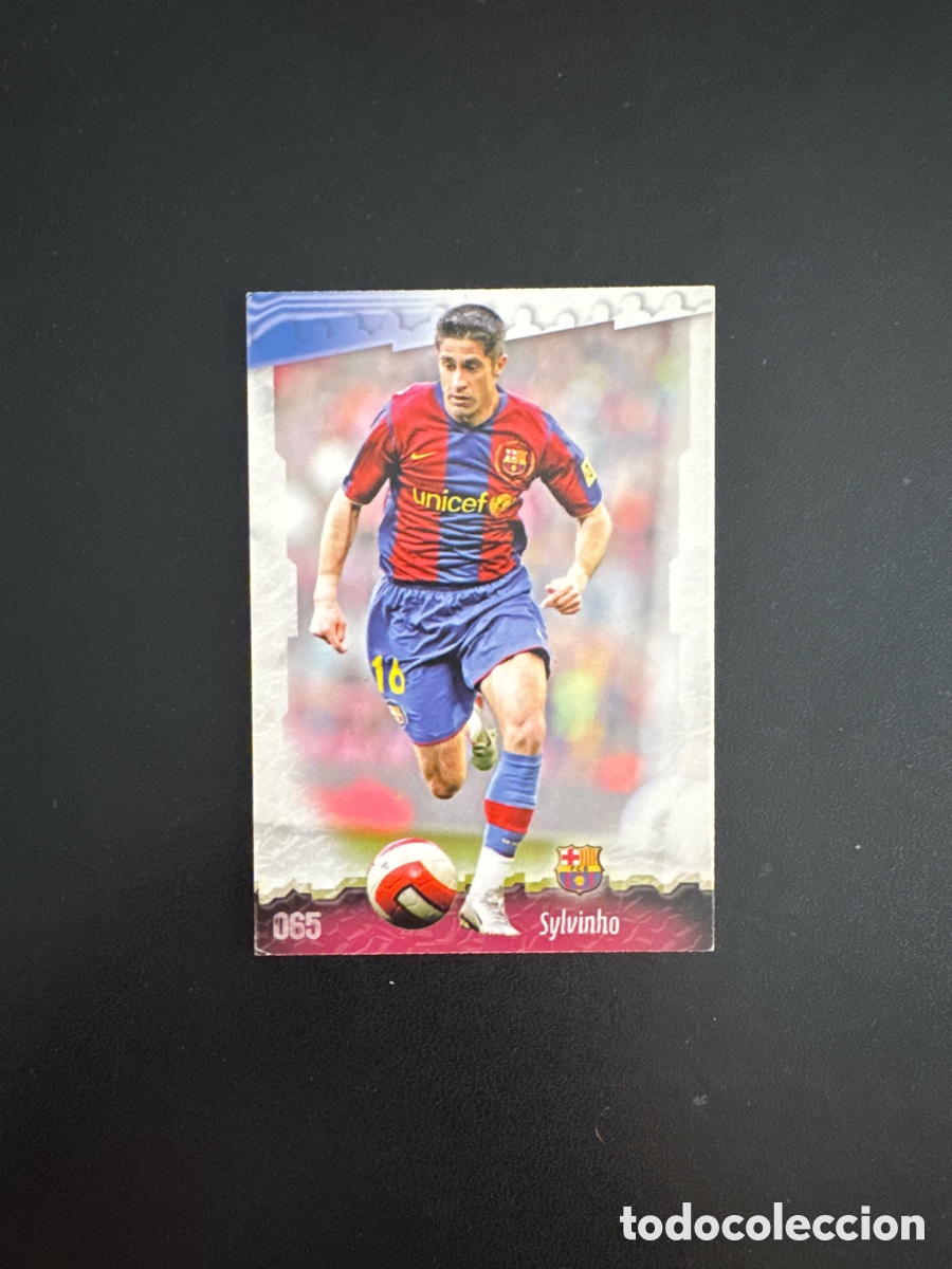 Cromos de F&uacute;tbol: SYLVINHO BARCELONA N&Uacute;MERO 65 MUNDICROMO 2008 LAS FICHAS DE LA LIGA 2009