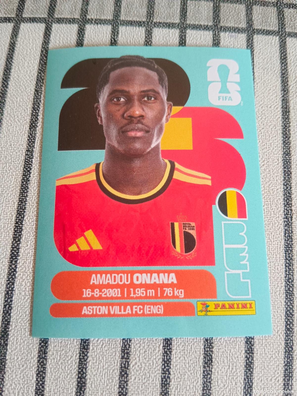 Cromos de F&uacute;tbol: MUNDIAL 2026 ESTADOS UNIDOS USA MEXICO MEJICO CANADA BEL 10 BEL10 AMADOU ONANA BELGICA FIFA