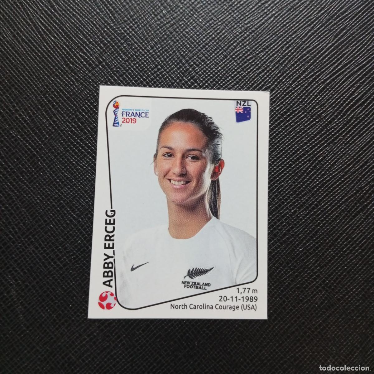 Cromos de f&uacute;tbol: 370 ABBY ERCEG NUEVA ZELANDA PANINI FEMENINO WOMEN&acute;S MUNDIAL 2019 FRANCIA 19 - SIN PEGAR - A74 PG61