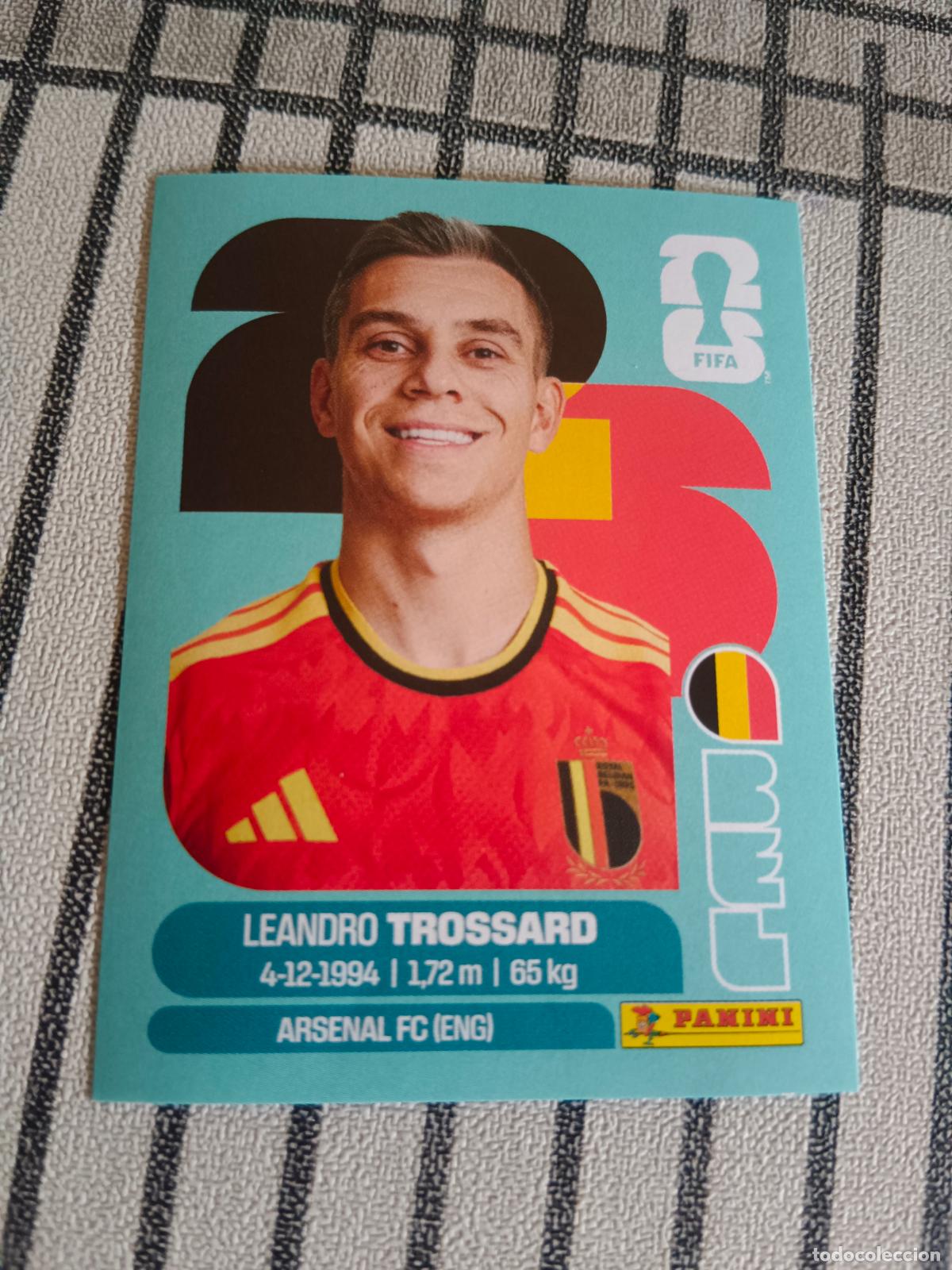 Cromos de F&uacute;tbol: MUNDIAL 2026 ESTADOS UNIDOS USA MEXICO MEJICO CANADA BEL 18 BEL18 LEANDRO TROSSARD BELGICA FIFA