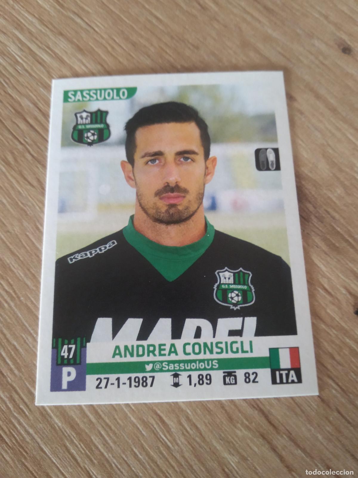 Fu&szlig;ball-Sticker: 503 ANDREA CONSIGLI SASSUOLO CROMO FUTBOL PANINI LIGA ITALIA 15-16 CALCIATORI 2015-2016