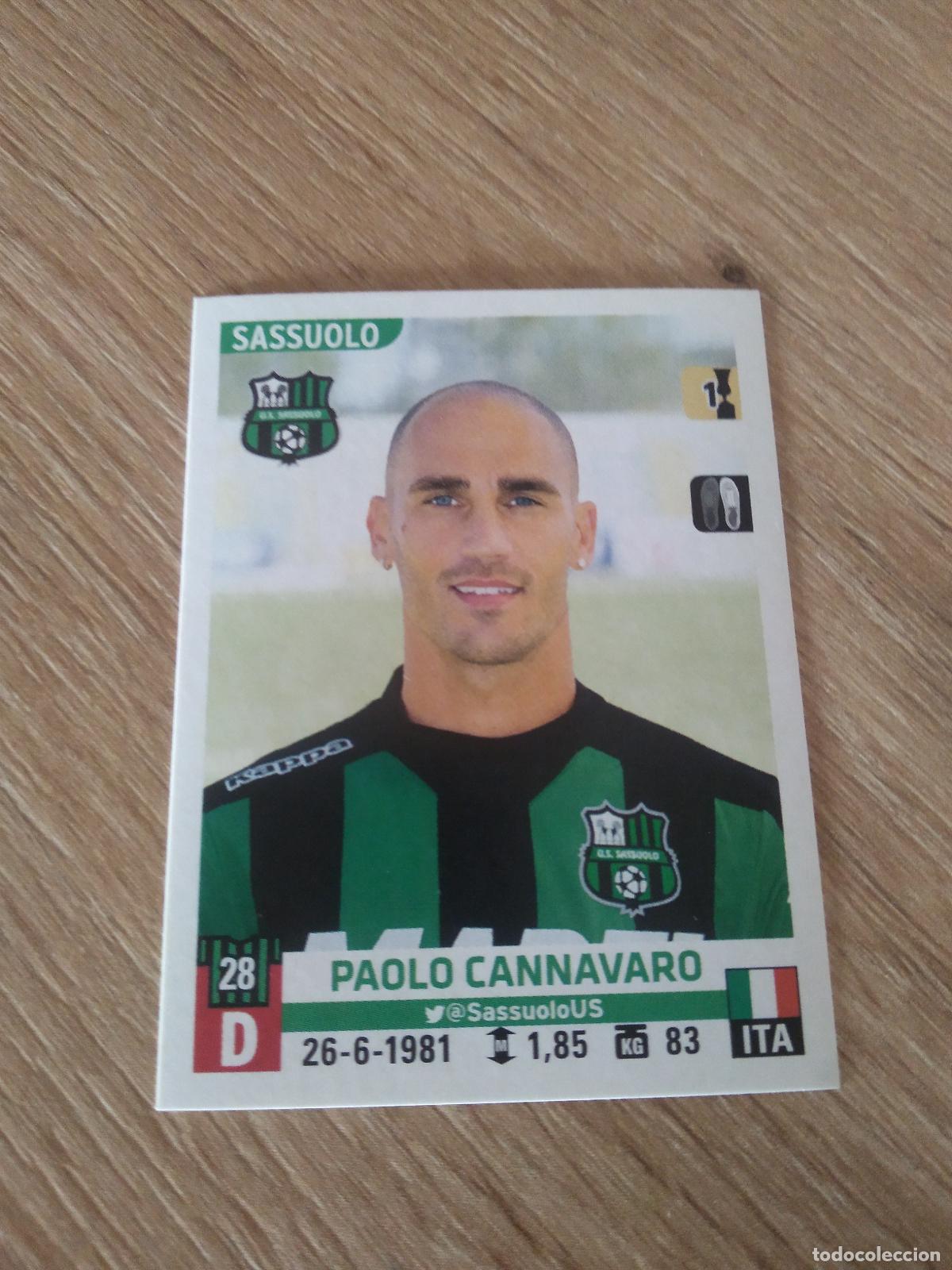 Fu&szlig;ball-Sticker: 505 PAOLO CANNAVARO SASSUOLO CROMO FUTBOL PANINI LIGA ITALIA 15-16 CALCIATORI 2015-2016