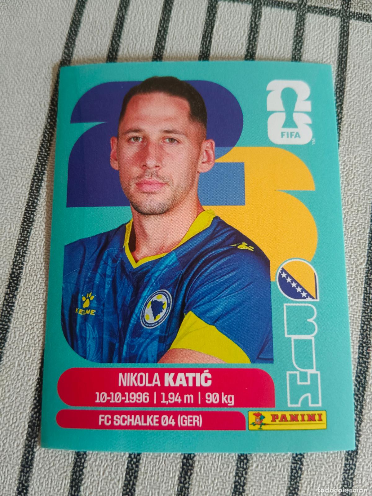 Fu&szlig;ball-Sticker: MUNDIAL 2026 ESTADOS UNIDOS USA MEXICO MEJICO CANADA BIH 7 BIH7 NIKOLA KATIC BOSNIA I HERZEGOVINA