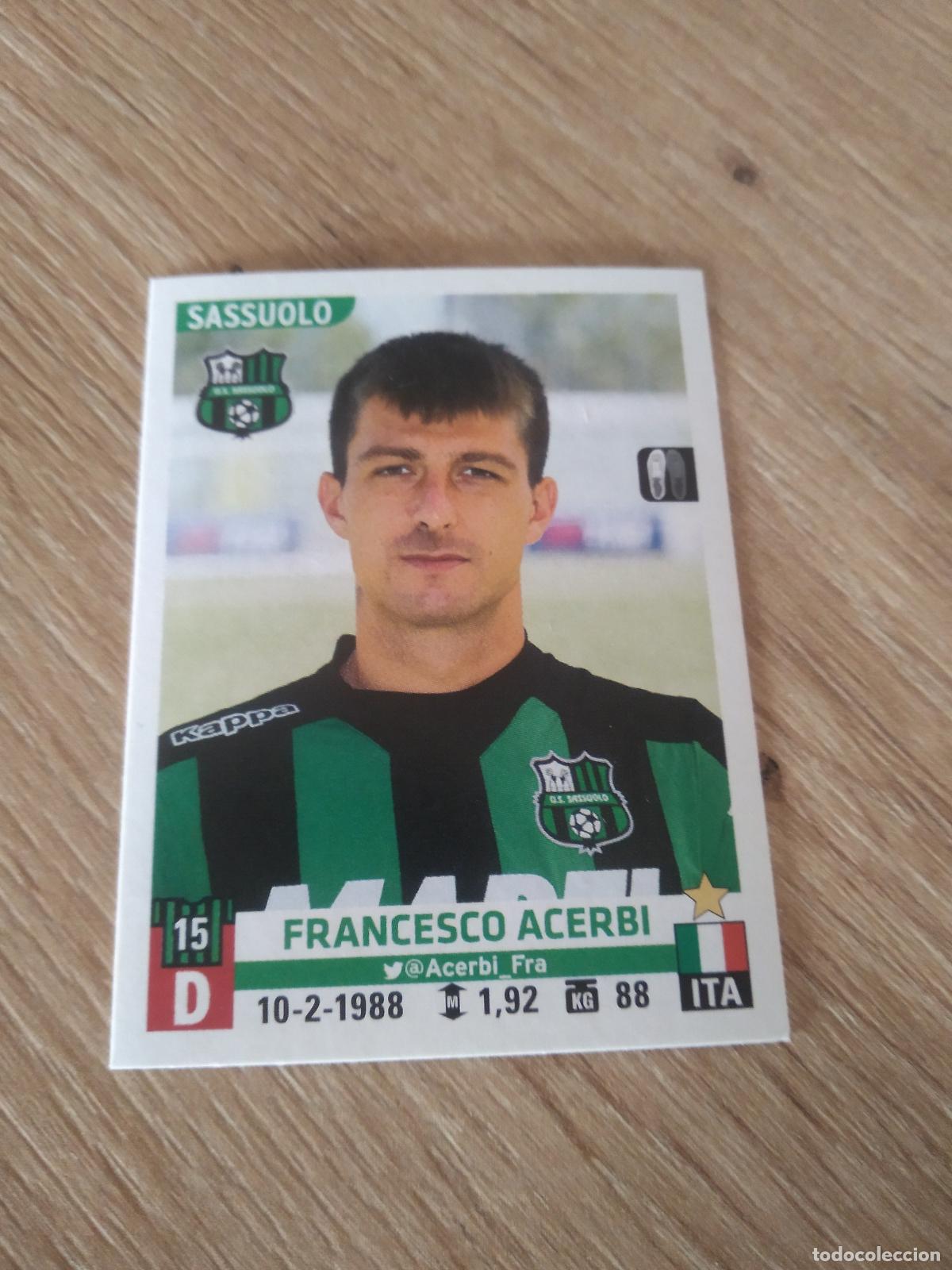 Fu&szlig;ball-Sticker: 506 FRANCESCO ACERBI SASSUOLO CROMO FUTBOL PANINI LIGA ITALIA 15-16 CALCIATORI 2015-2016