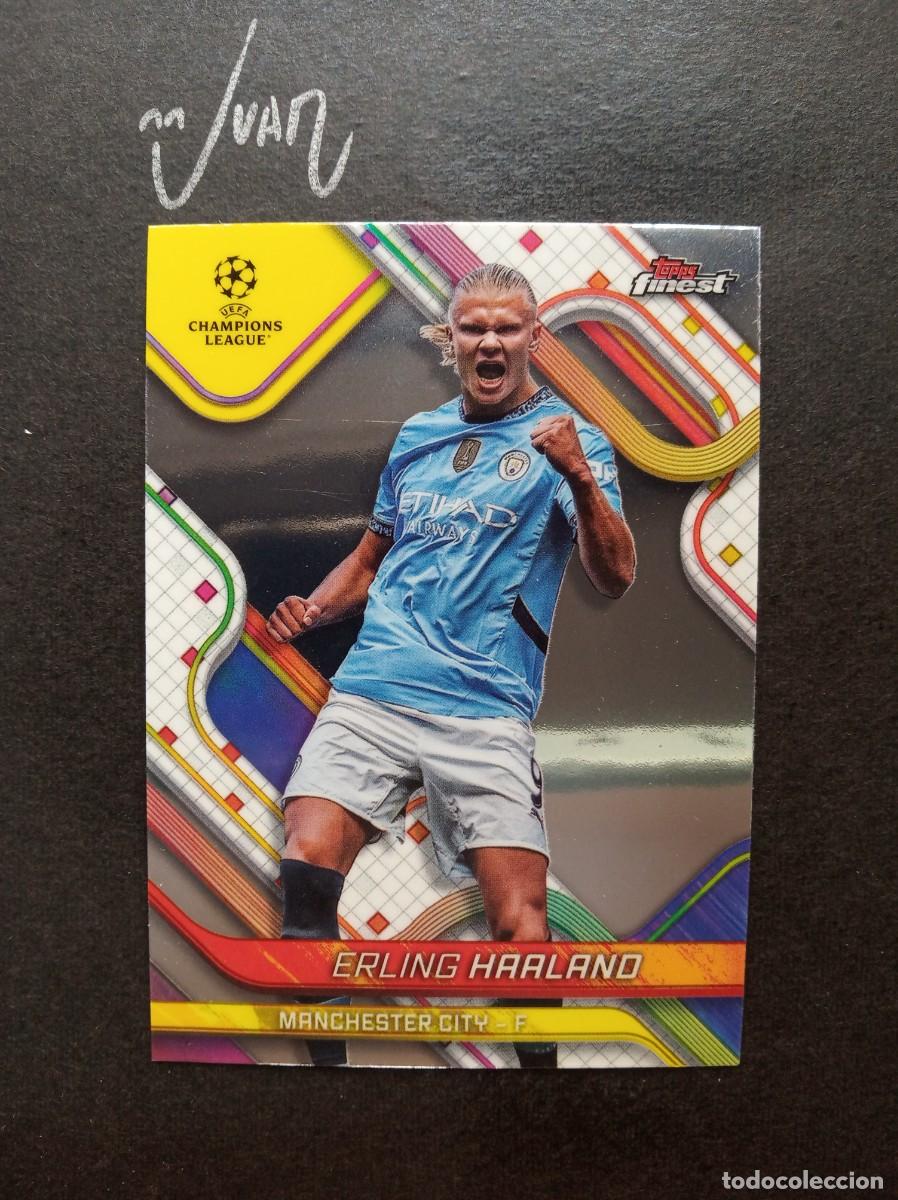 Figurine di Calcio: 50 HAALAND MANCHESTER CITY NORUEGA MUNDIAL 2026 ⚽ TOPPS &reg; FINEST CHAMPIONS LEAGUE 2024 2025 24 25