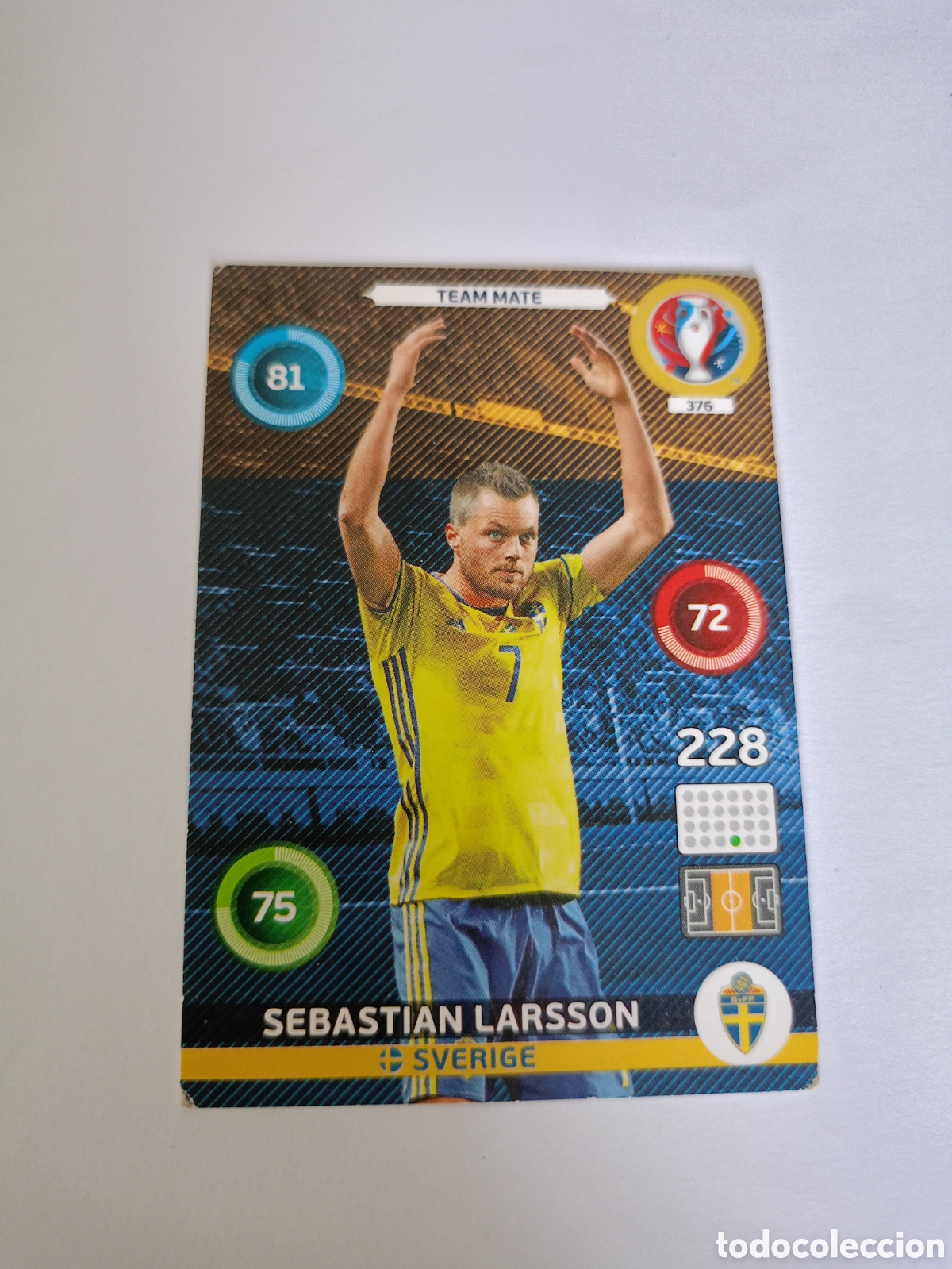 Cromos de Futebol: LARSSON SUECIA PANINI ADRENALYN FRANCIA EURO 2016 EUROCOPA CROMO FUTBOL 16 A78 PG370 - 376