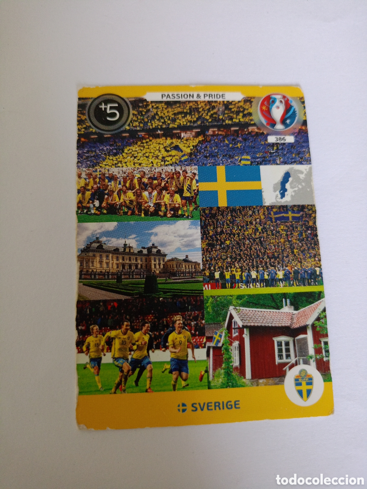Cromos de Futebol: 386 FANS AFICION PASION ORGULLO SUECIA CROMO FUTBOL PANINI EURO 2016 EUROCOPA ADRENALYN