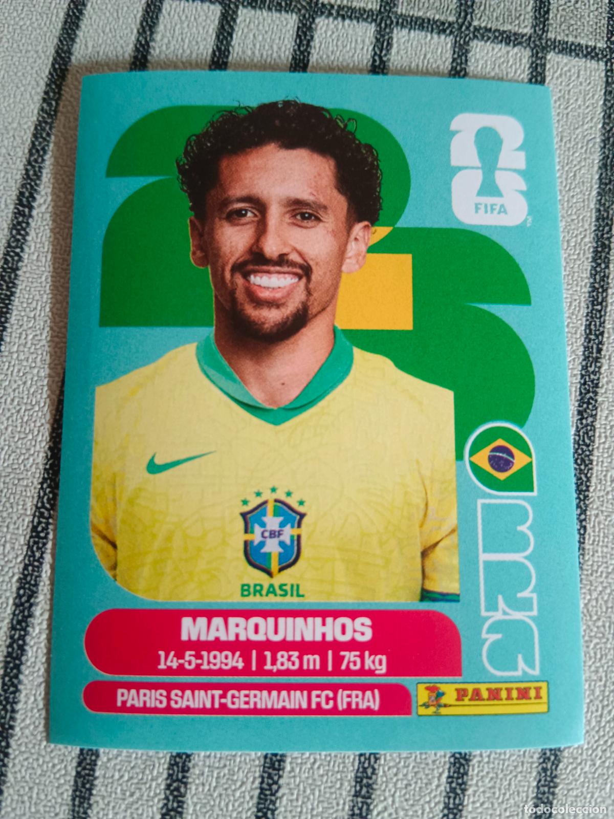 Cromos de F&uacute;tbol: MUNDIAL 2026 ESTADOS UNIDOS USA MEXICO MEJICO CANADA BRA 4 BRA4 MARQUINHOS BRASIL FIFA WORLD