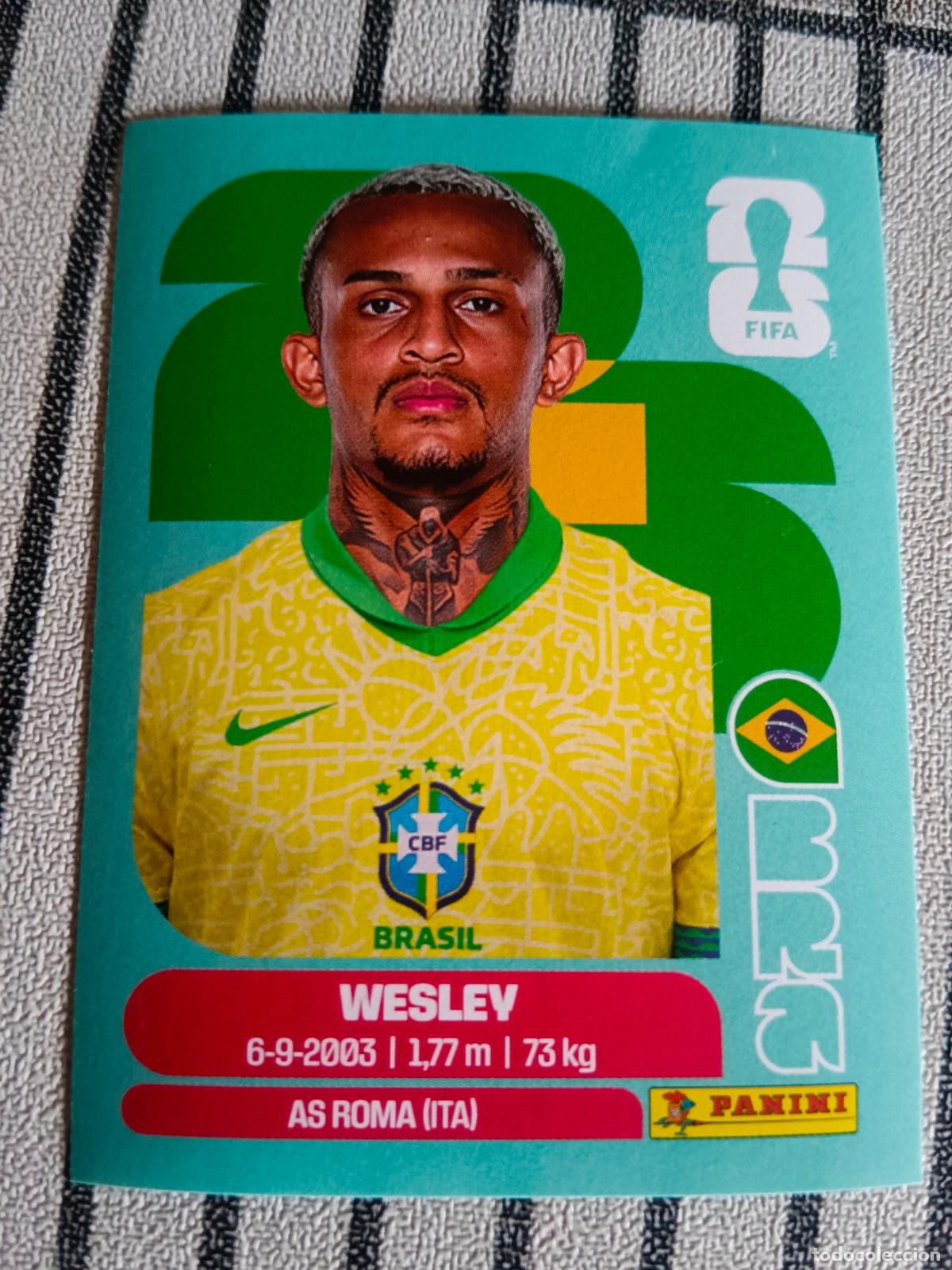 Cromos de Futebol: MUNDIAL 2026 ESTADOS UNIDOS USA MEXICO MEJICO CANADA BRA 8 BRA8 WESLEY BRASIL FIFA WORLD