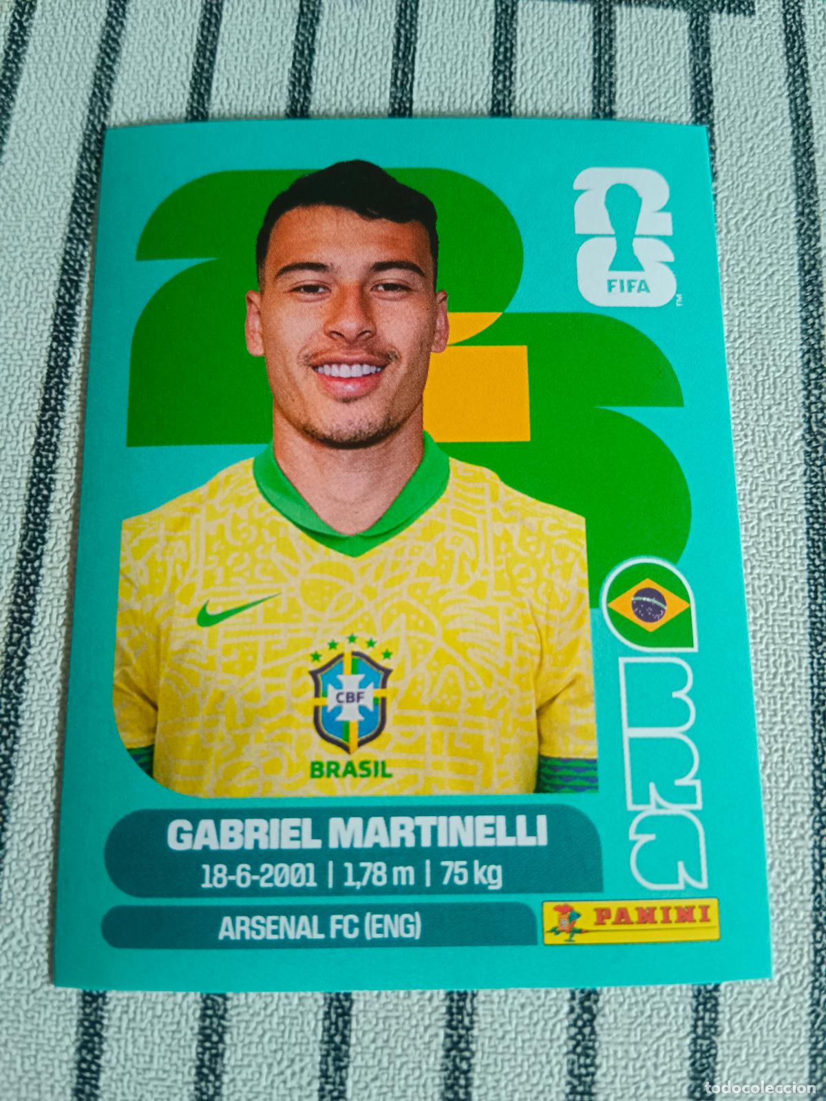 Fu&szlig;ball-Sticker: MUNDIAL 2026 ESTADOS UNIDOS USA MEXICO MEJICO CANADA BRA 18 BRA18 MARTINELLI BRASIL FIFA WORLD
