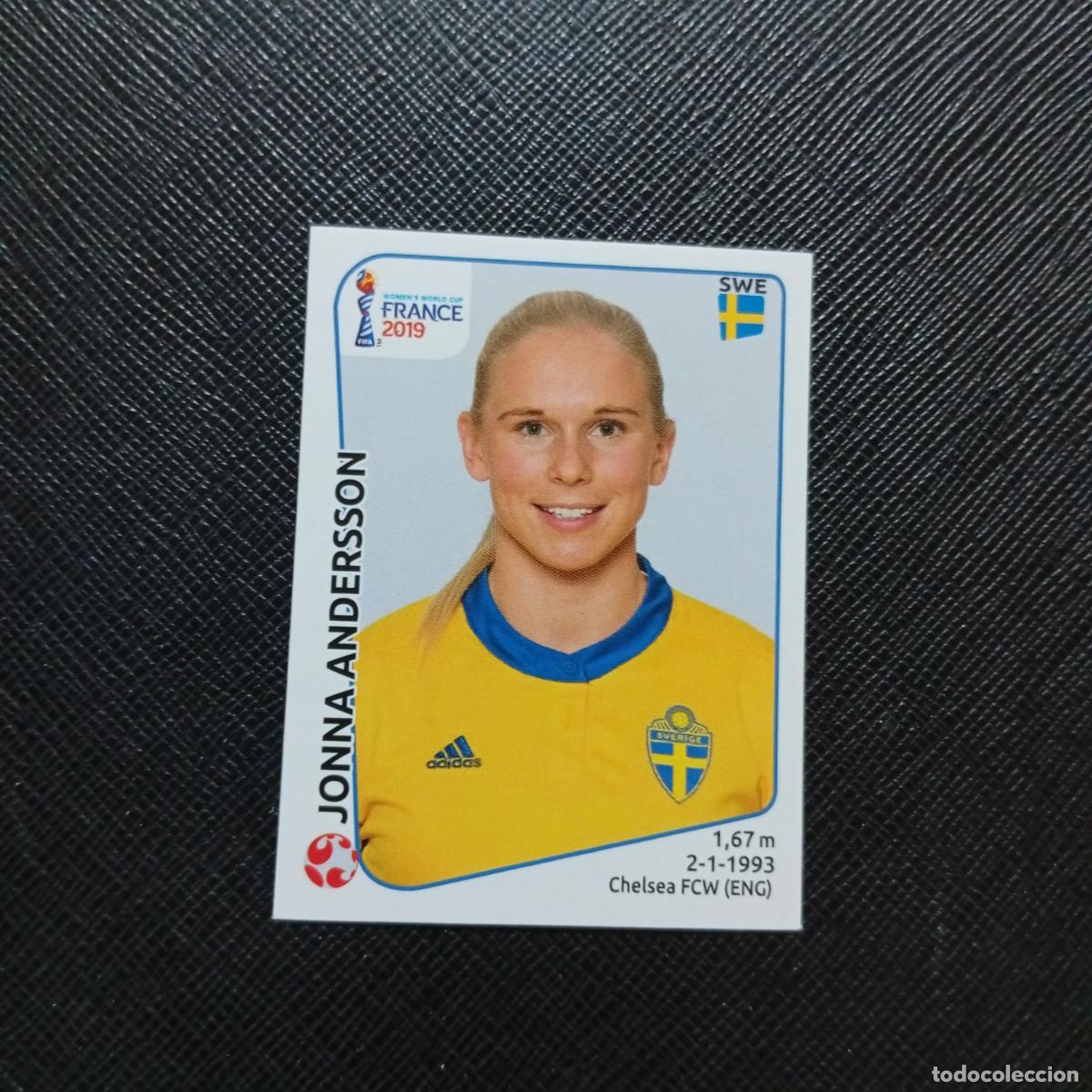 Football Stickers: 468 JONNA ANDERSSON SUECIA PANINI FEMENINO WOMEN&acute;S MUNDIAL 2019 FRANCIA 19 - SIN PEGAR - A74 PG72