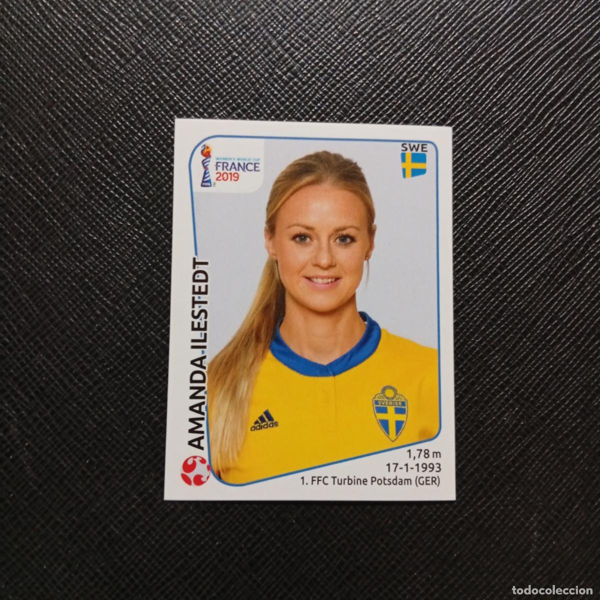 Football Stickers: 470 AMANDA ILESTEDT SUECIA PANINI FEMENINO WOMEN&acute;S MUNDIAL 2019 FRANCIA 19 - SIN PEGAR - A74 PG73