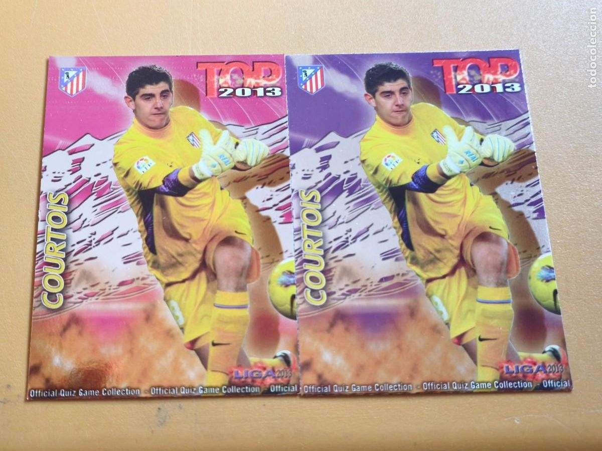 Cromos de F&uacute;tbol: courtois, liga 2013 top, mundicromo