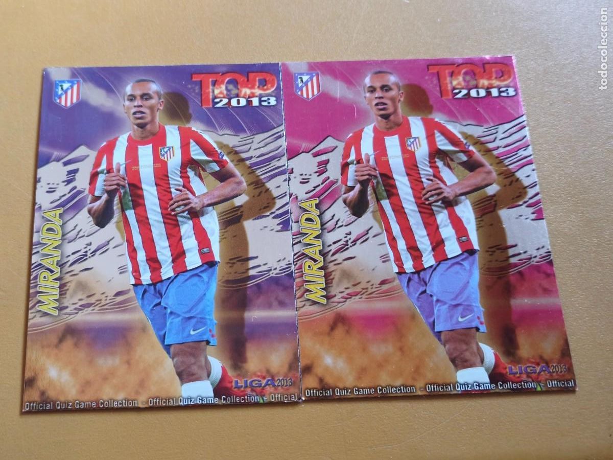 Cromos de F&uacute;tbol: miranda, liga 2013 top, mundicromo