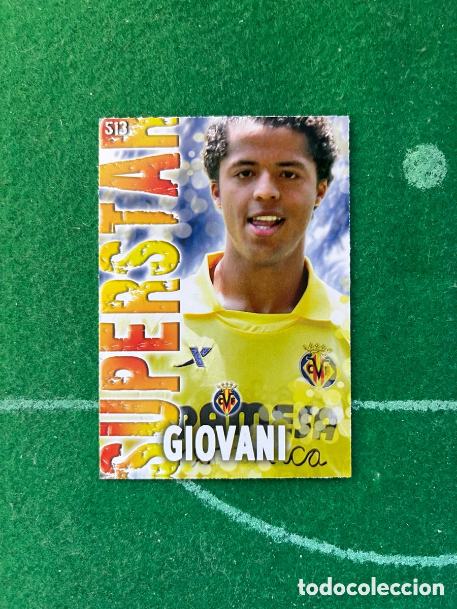Cromos de F&uacute;tbol: 513 GIOVANI VILLARREAL LAS FICHAS DE LA LIGA 2013 2014 MUNDICROMO SUPERSTAR