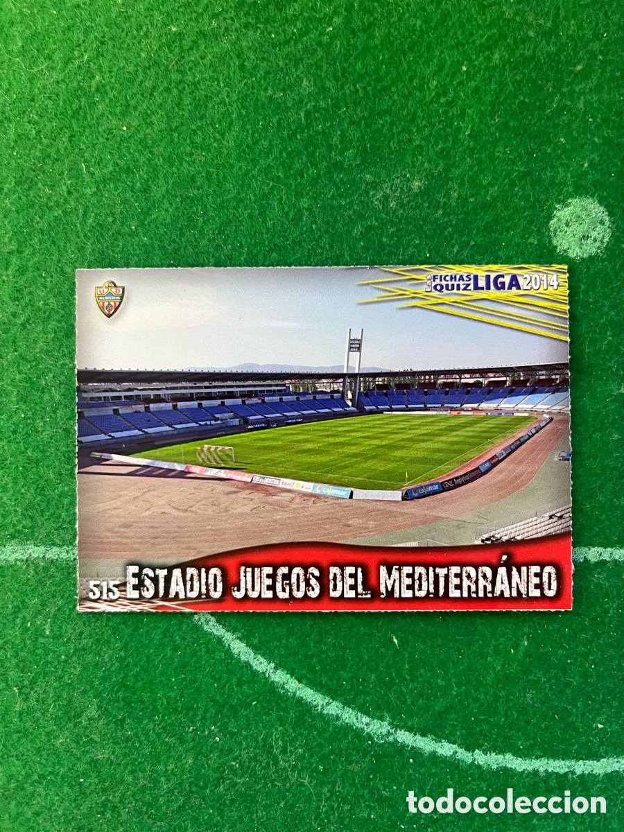 Cromos de F&uacute;tbol: 515 JUEGOS DEL MEDITERR&Aacute;NEO ALMER&Iacute;A LAS FICHAS DE LA LIGA 2013 2014 MUNDICROMO ESTADIO