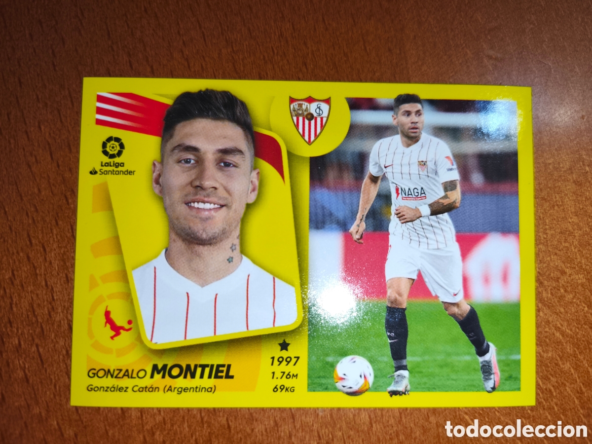 Cromos de F&uacute;tbol: Montiel fichaje n&deg;46 liga este 21/22 Sevilla