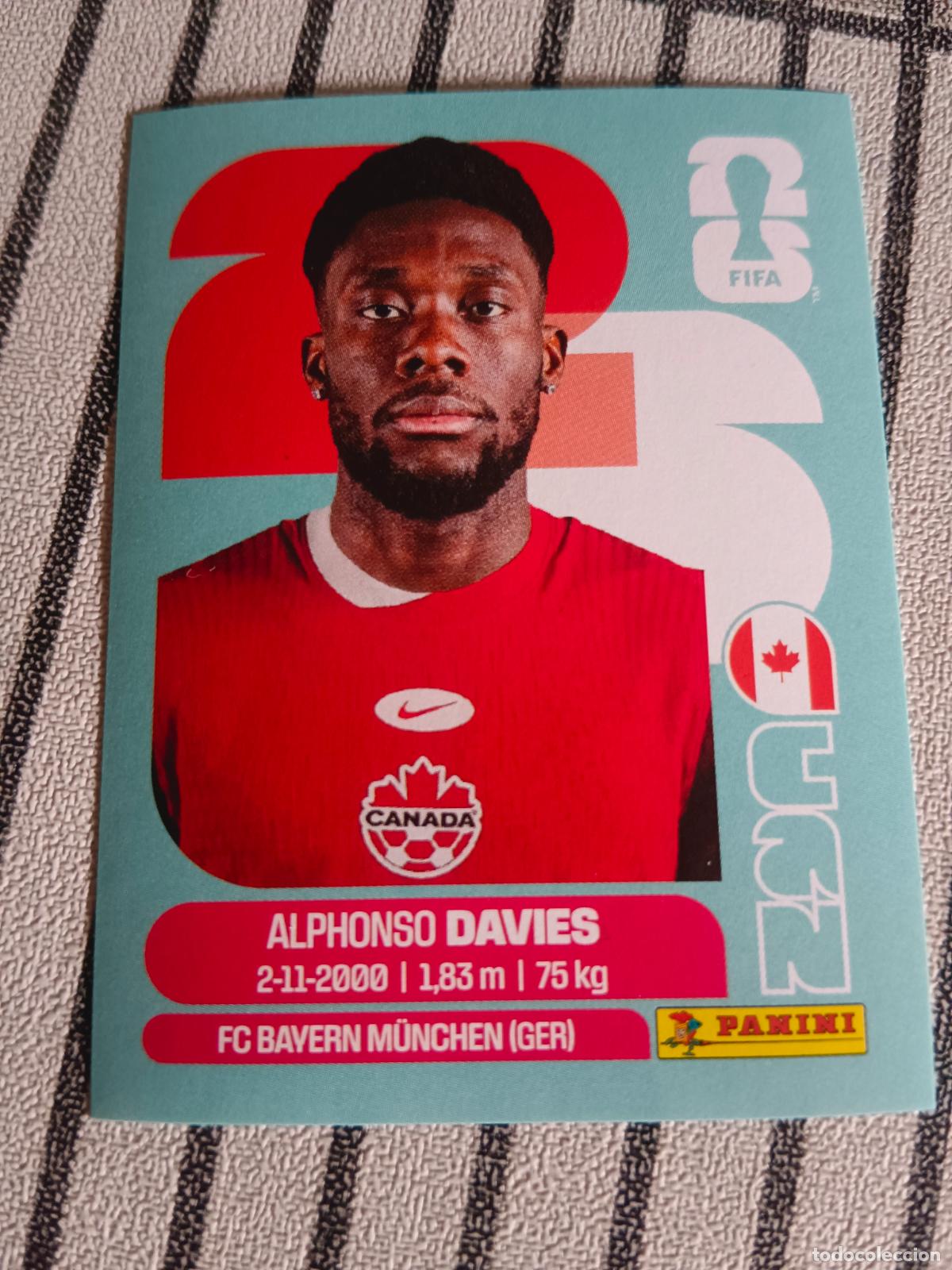 Cromos de F&uacute;tbol: MUNDIAL 2026 ESTADOS UNIDOS USA MEXICO MEJICO CANADA CAN 3 CAN3 ALPHONSO DAVIES CANADA FIFA WORLD