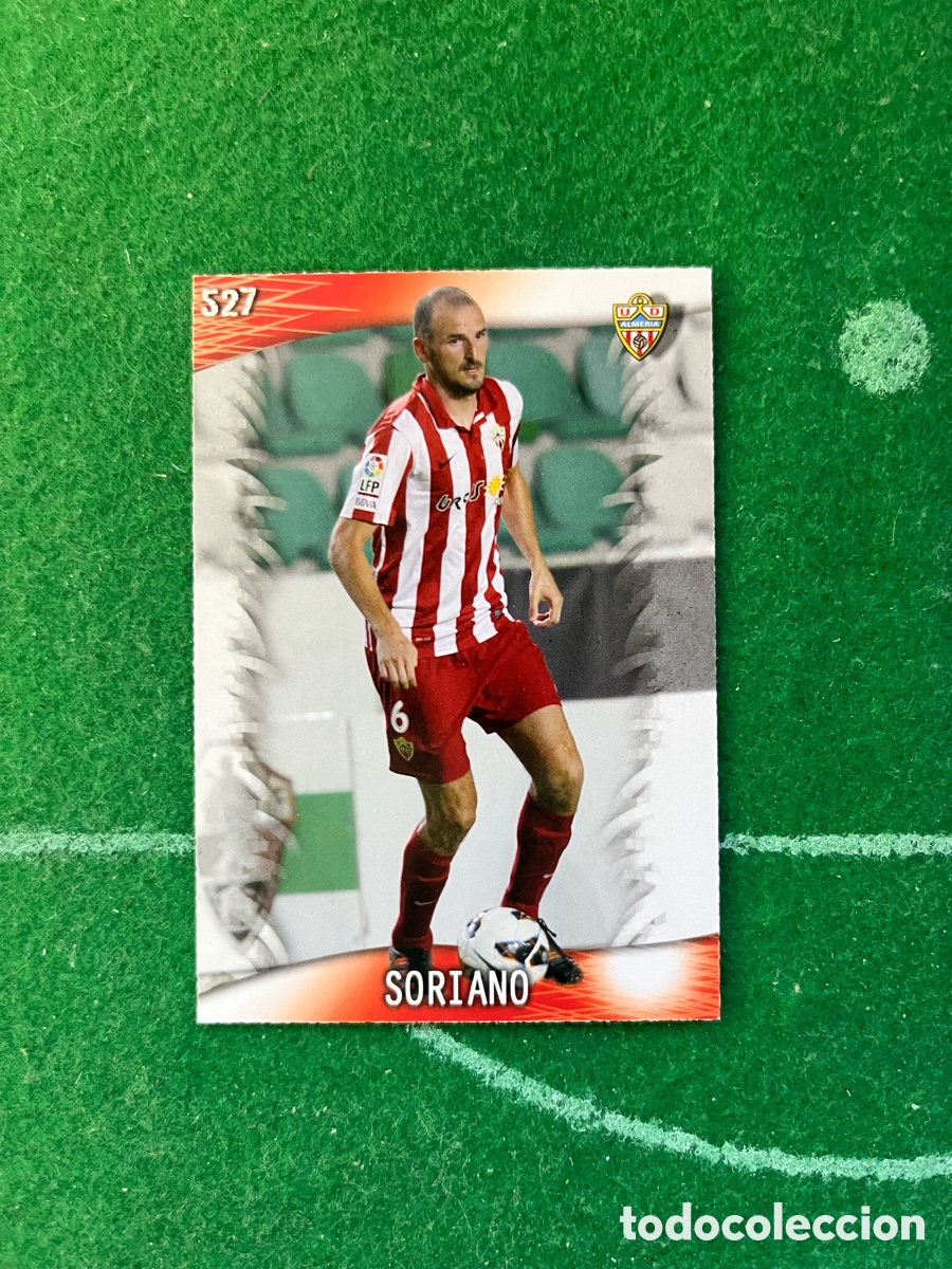 Cromos de F&uacute;tbol: 527 SORIANO ALMER&Iacute;A LAS FICHAS DE LA LIGA 2013 2014 MUNDICROMO