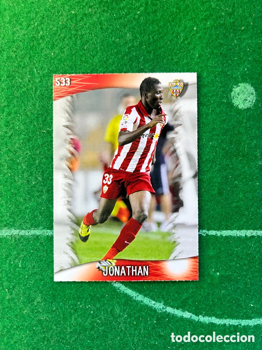 Cromos de F&uacute;tbol: 533 JONATHAN ALMER&Iacute;A LAS FICHAS DE LA LIGA 2013 2014 MUNDICROMO