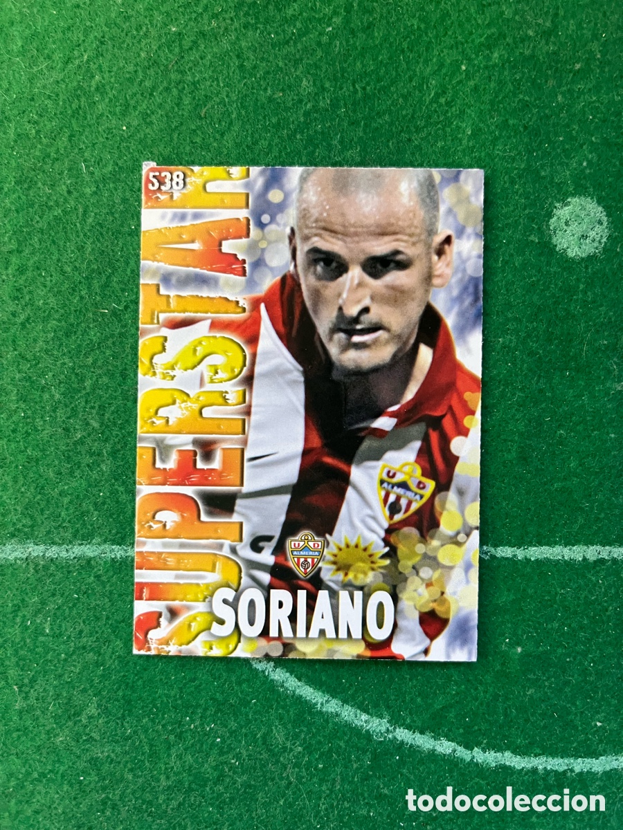 Cromos de F&uacute;tbol: 538 SORIANO ALMER&Iacute;A LAS FICHAS DE LA LIGA 2013 2014 MUNDICROMO SUPERSTAR