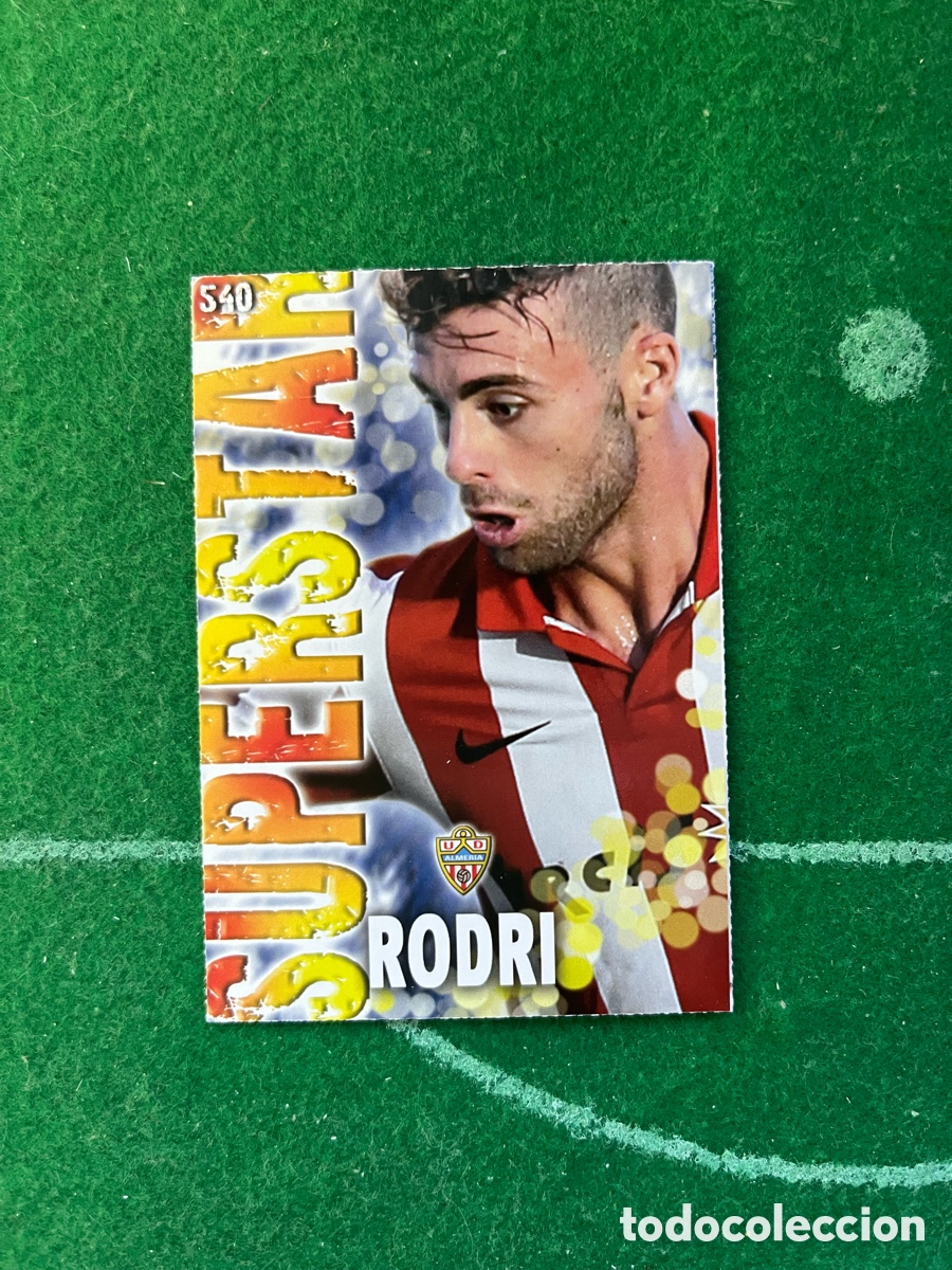 Cromos de F&uacute;tbol: 540 RODRI ALMER&Iacute;A LAS FICHAS DE LA LIGA 2013 2014 MUNDICROMO SUPERSTAR