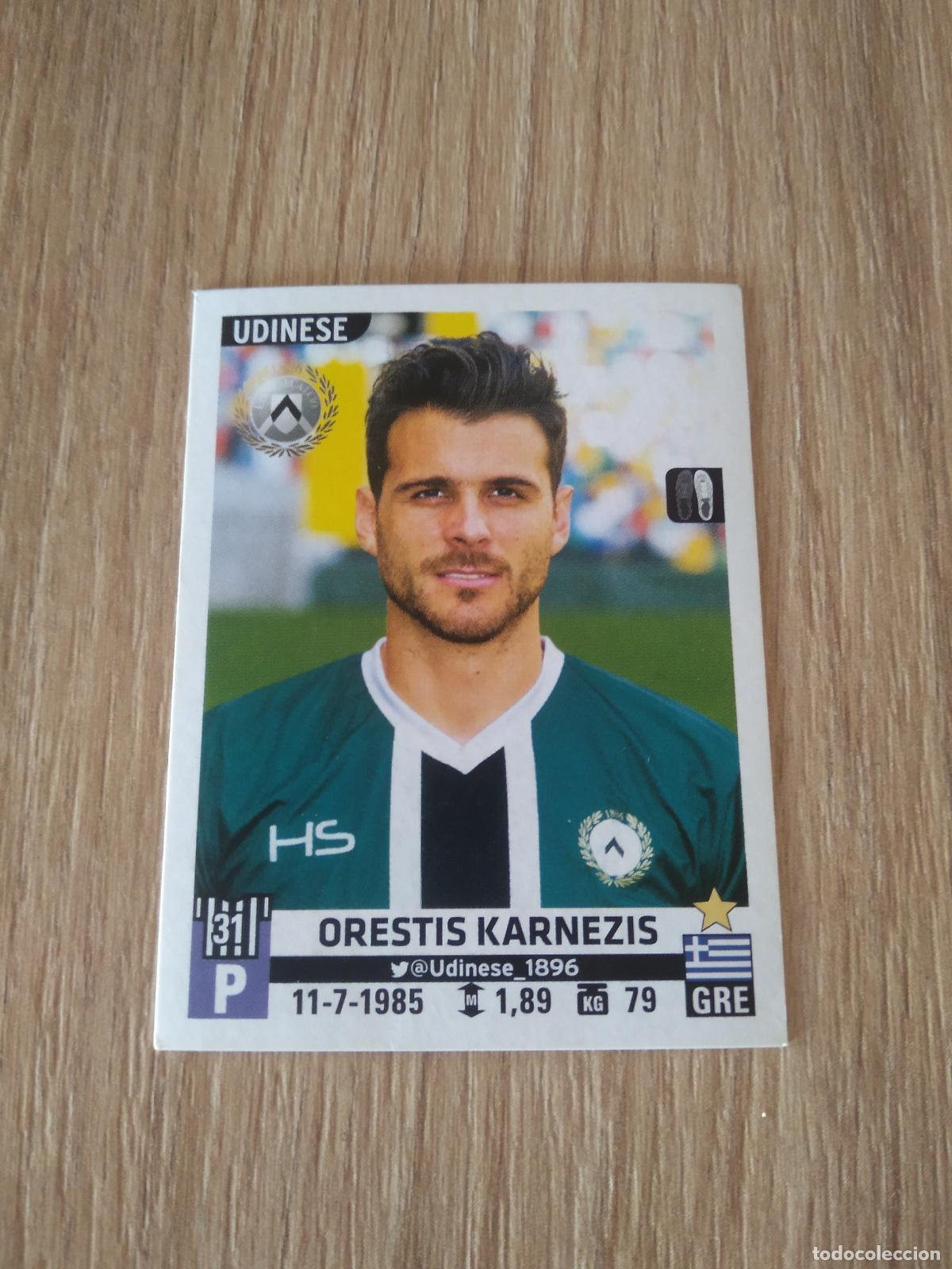 Cromos de F&uacute;tbol: 561 ORESTIS KARNEZIS UDINESE CROMO FUTBOL PANINI LIGA ITALIA 15-16 CALCIATORI 2015-2016