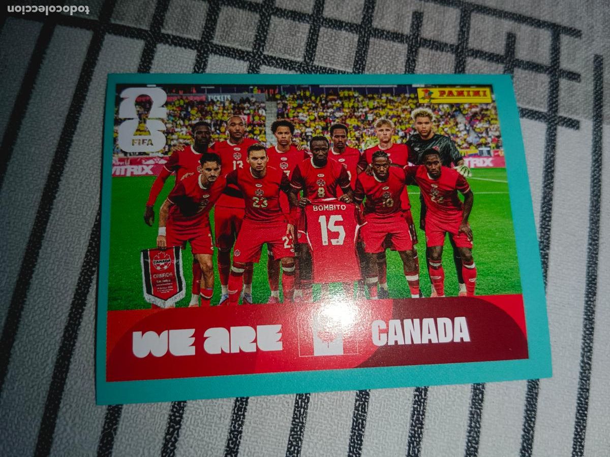 Cromos de F&uacute;tbol: MUNDIAL 2026 ESTADOS UNIDOS USA MEXICO MEJICO CANADA CAN 13 CAN13 ALINEACION CANADA FIFA WORLD