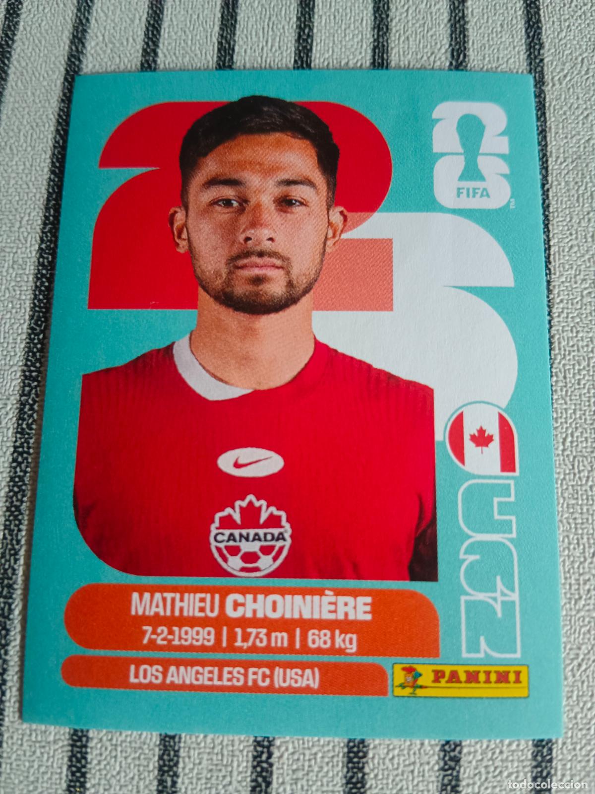 Cromos de F&uacute;tbol: MUNDIAL 2026 ESTADOS UNIDOS USA MEXICO MEJICO CANADA CAN 15 CAN15 CHOINIERE CANADA FIFA WORLD