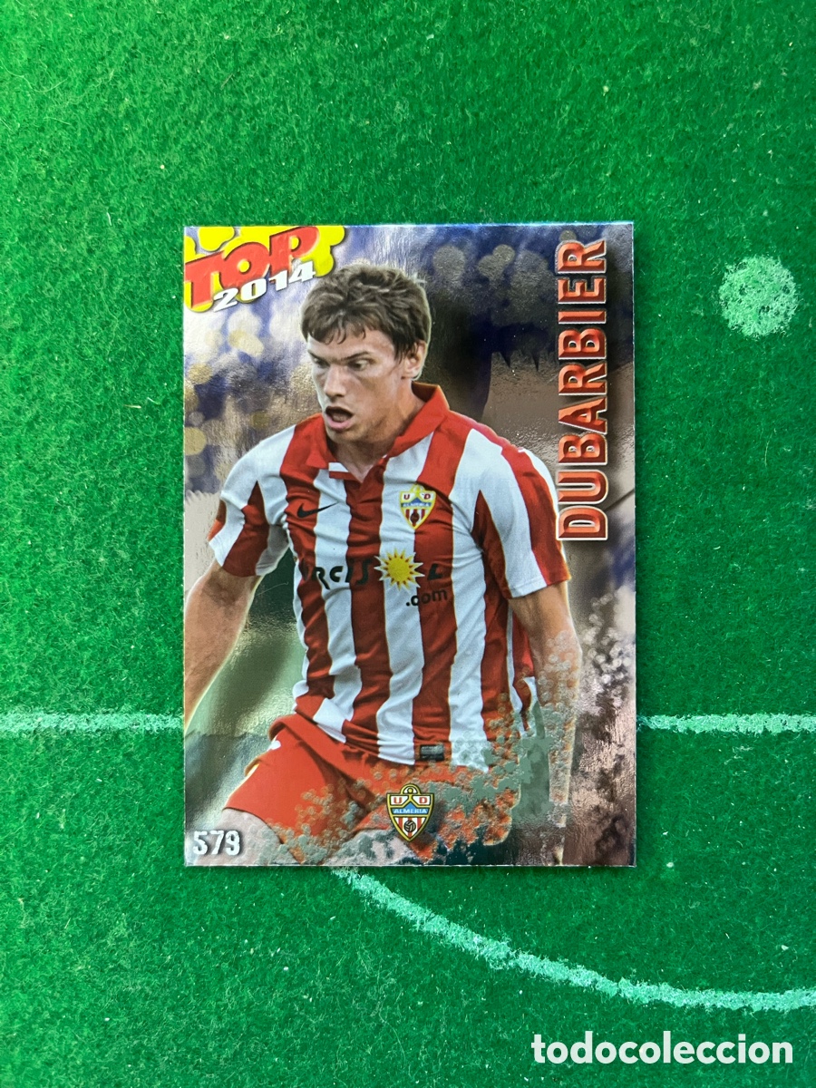Cromos de F&uacute;tbol: 579 DUBARBIER ALMER&Iacute;A LAS FICHAS DE LA LIGA 2013 2014 MUNDICROMO TOP 3 AZUL