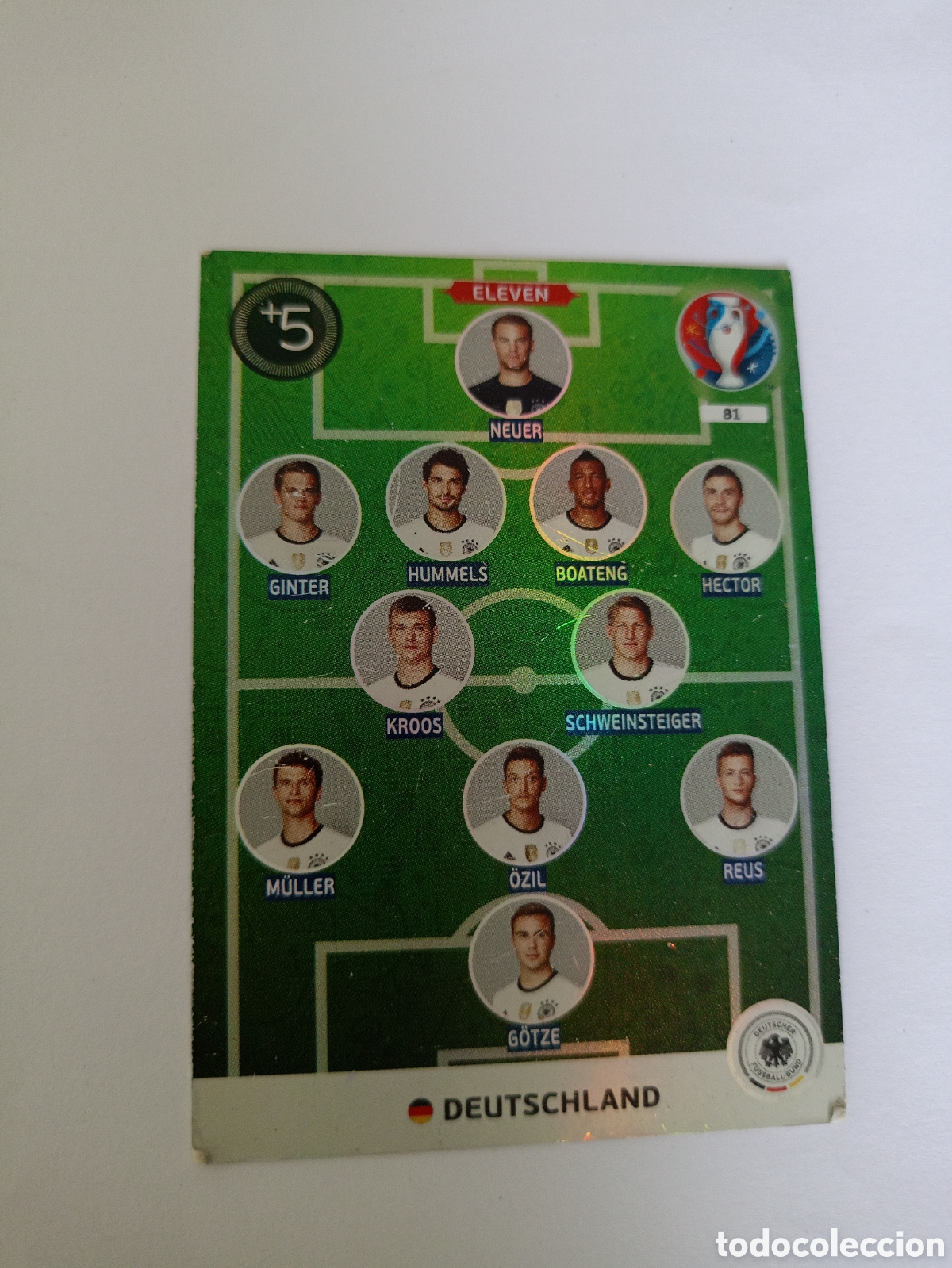 Fu&szlig;ball-Sticker: Panini Adrenalyn XL France 2016 - 81 Eleven - Alemania
