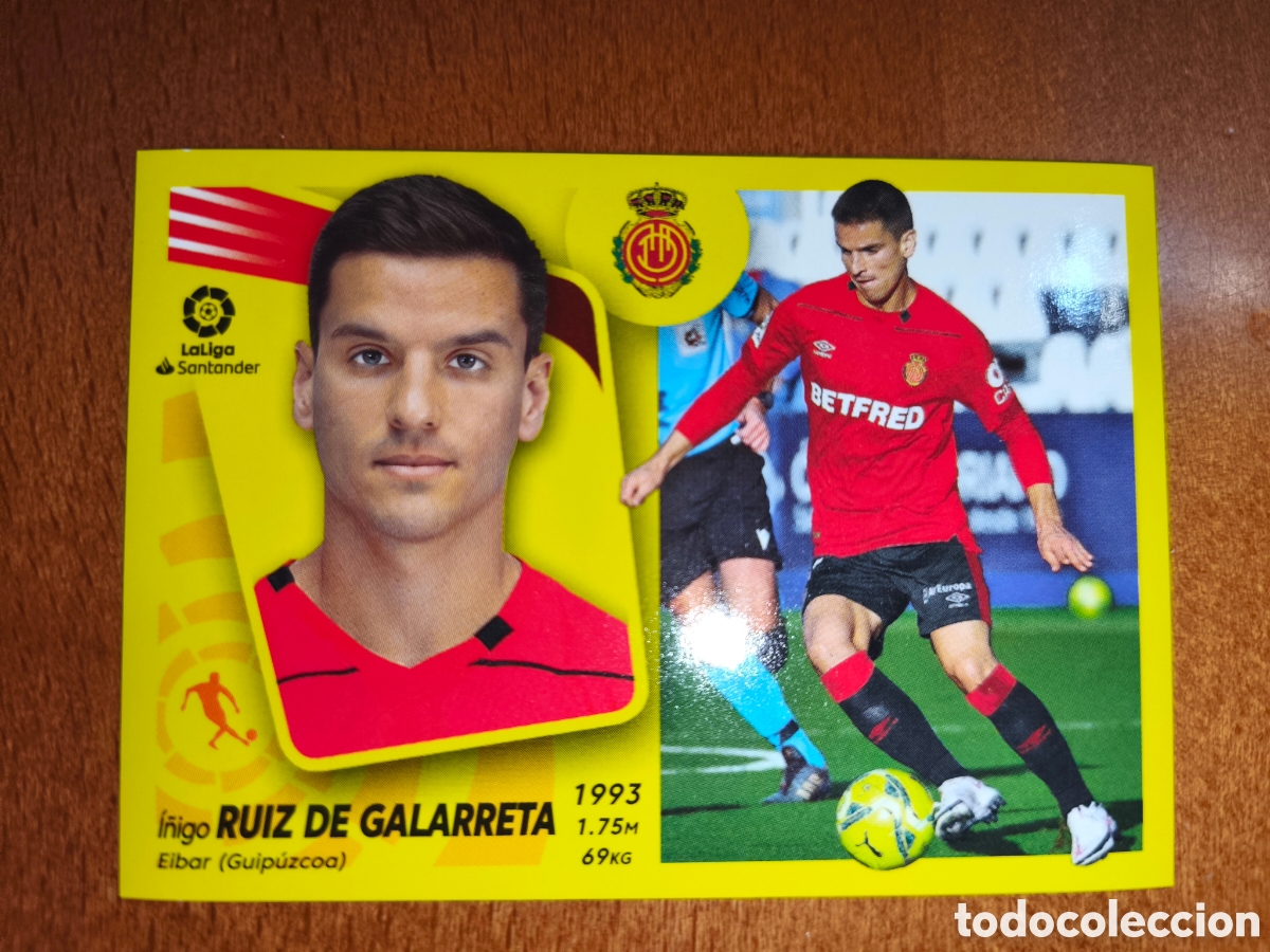 Cromos de F&uacute;tbol: Ruiz de Galarreta n&deg;13 liga este 21/22 Real Mallorca