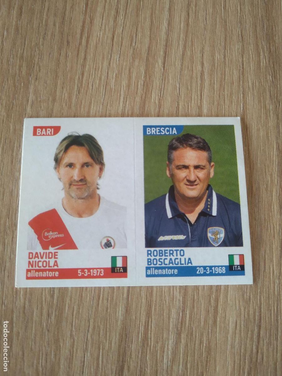 Cromos de F&uacute;tbol: 617 NICOLA BARI BOSCAGLIA BRESCIA CROMO FUTBOL PANINI LIGA ITALIA 15-16 CALCIATORI 2015-2016