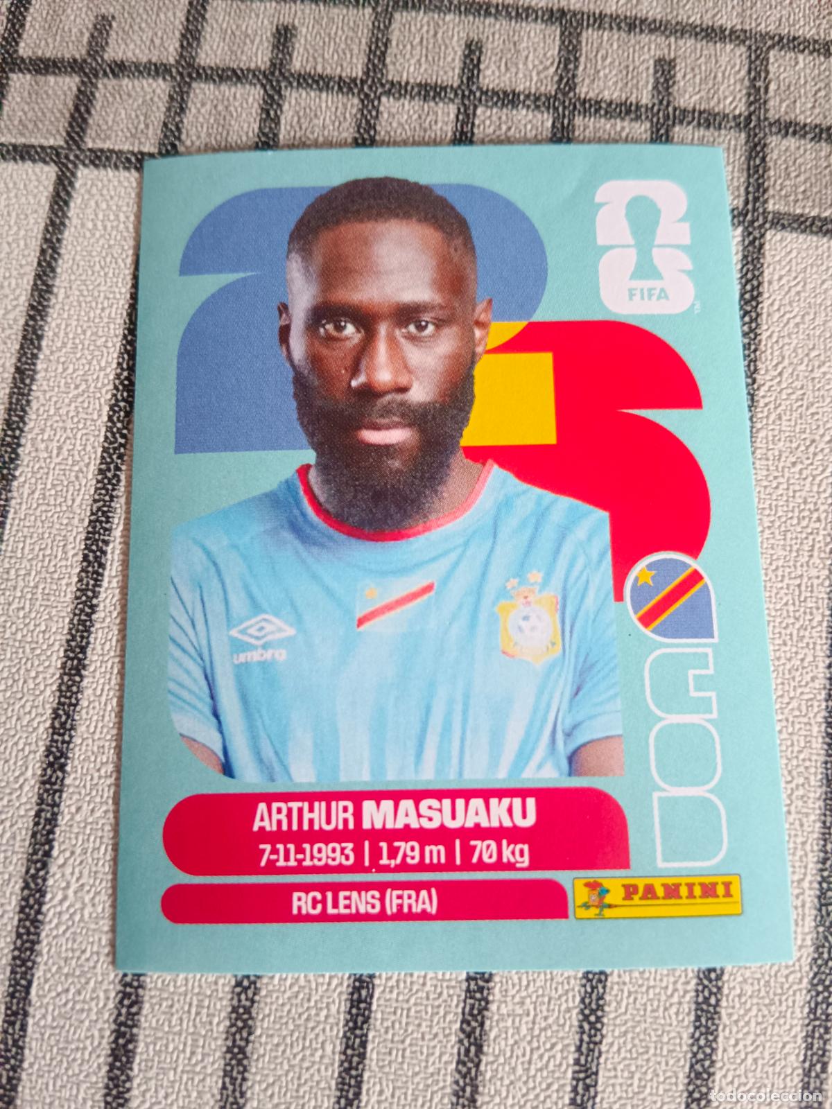Cromos de F&uacute;tbol: MUNDIAL 2026 ESTADOS UNIDOS USA MEXICO MEJICO CANADA COD 5 COD5 MASUAKU CONGO FIFA