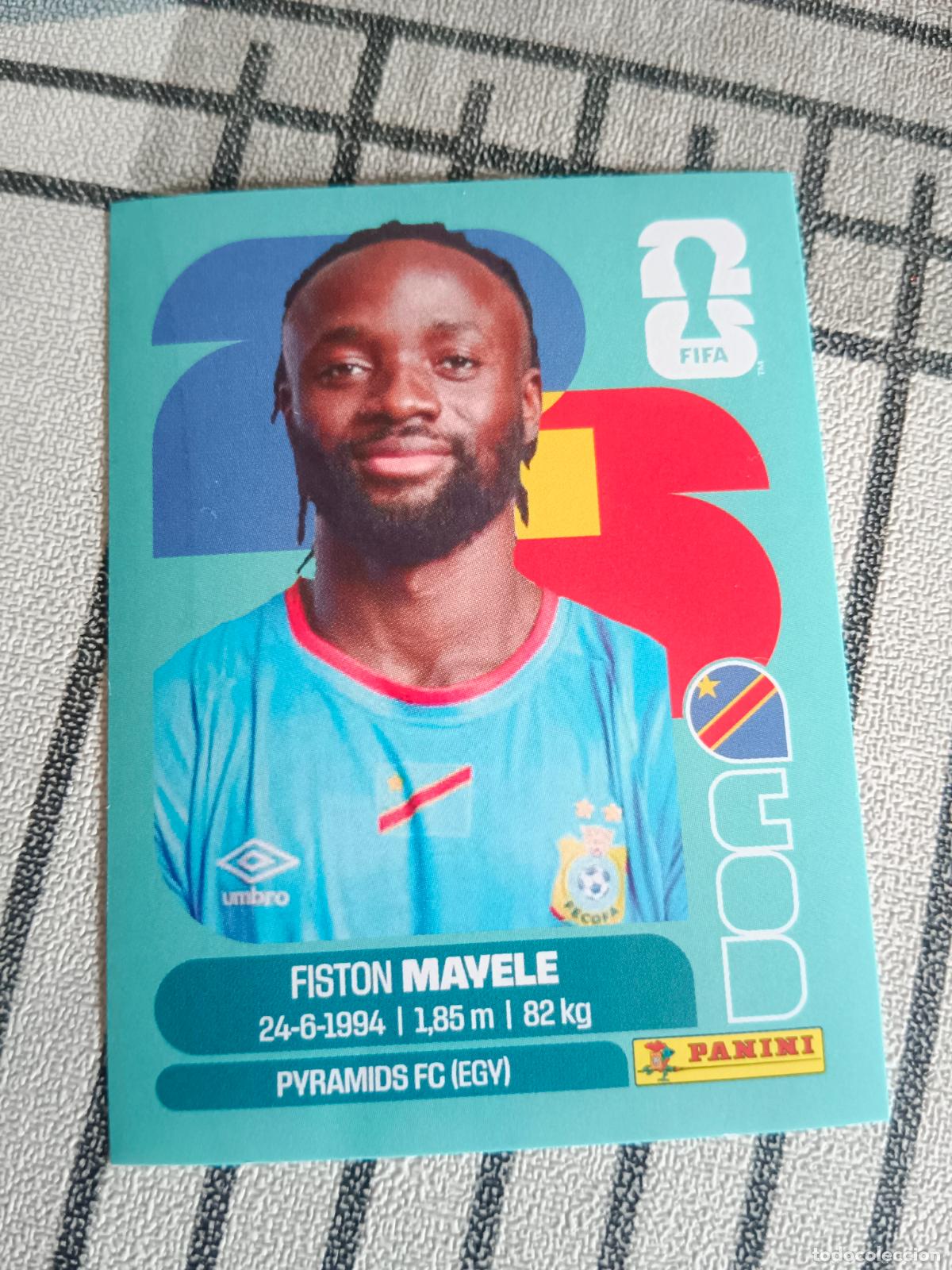 Cromos de F&uacute;tbol: MUNDIAL 2026 ESTADOS UNIDOS USA MEXICO MEJICO CANADA COD 18 COD18 MAYELE CONGO FIFA
