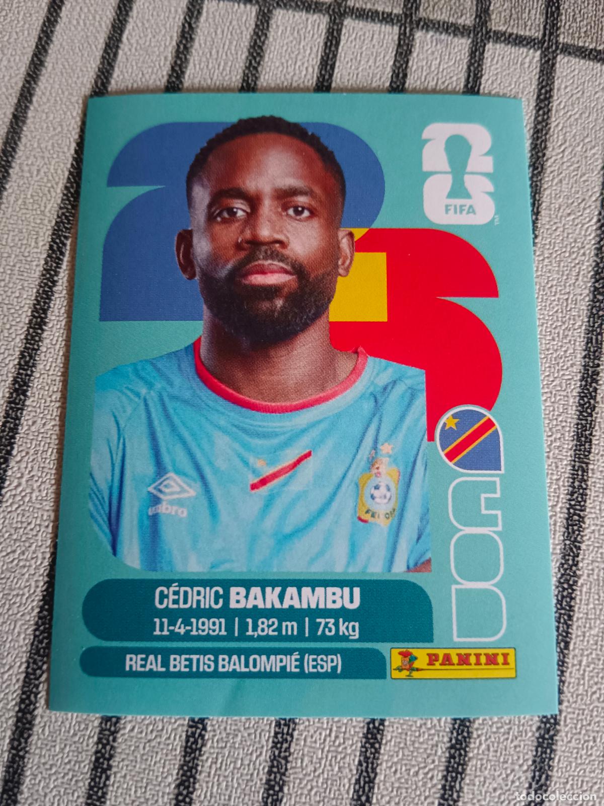 Cromos de F&uacute;tbol: MUNDIAL 2026 ESTADOS UNIDOS USA MEXICO MEJICO CANADA COD 19 COD19 BAKAMBU CONGO FIFA